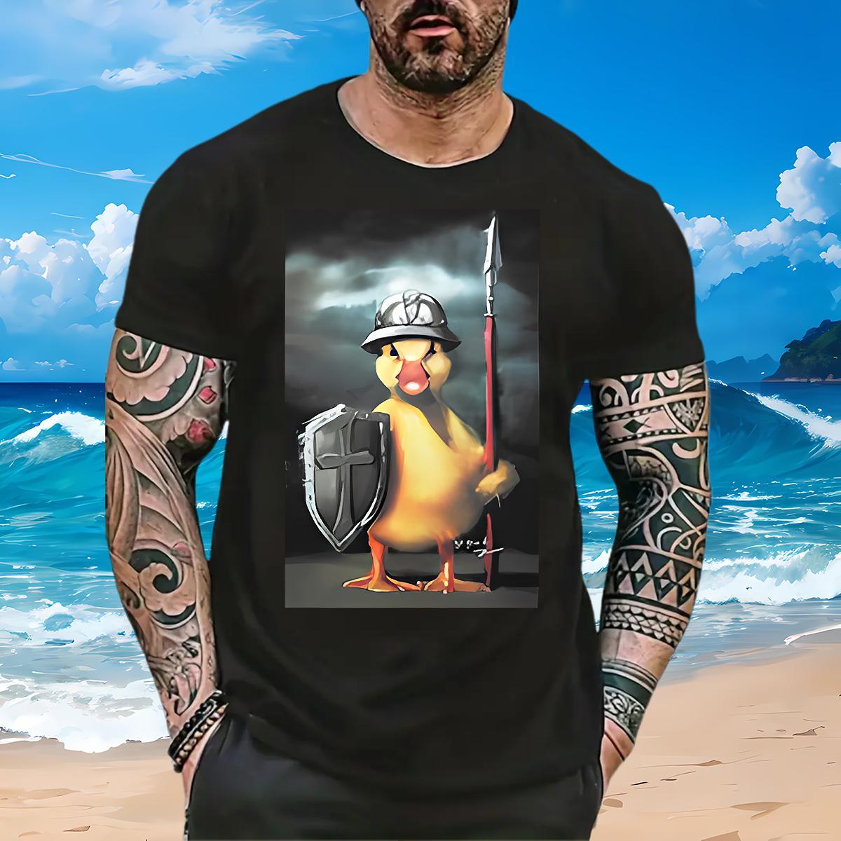 New Arrival T-Shirts 230g 100% Cotton duck Street Tee Shirt O Neck Short Sleeves Comfortable Men Tees Custom Anime
