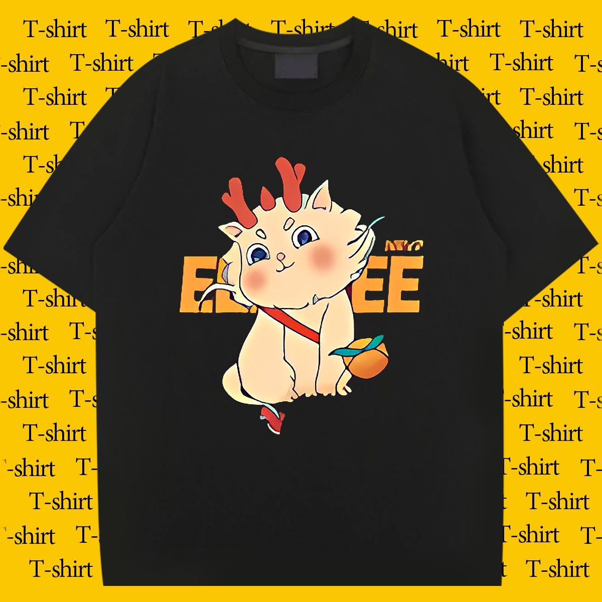 New Arrival T shirt 230g Cotton cute Beach Tops Breathable Soft High Quality Couples T Shirts Graphic