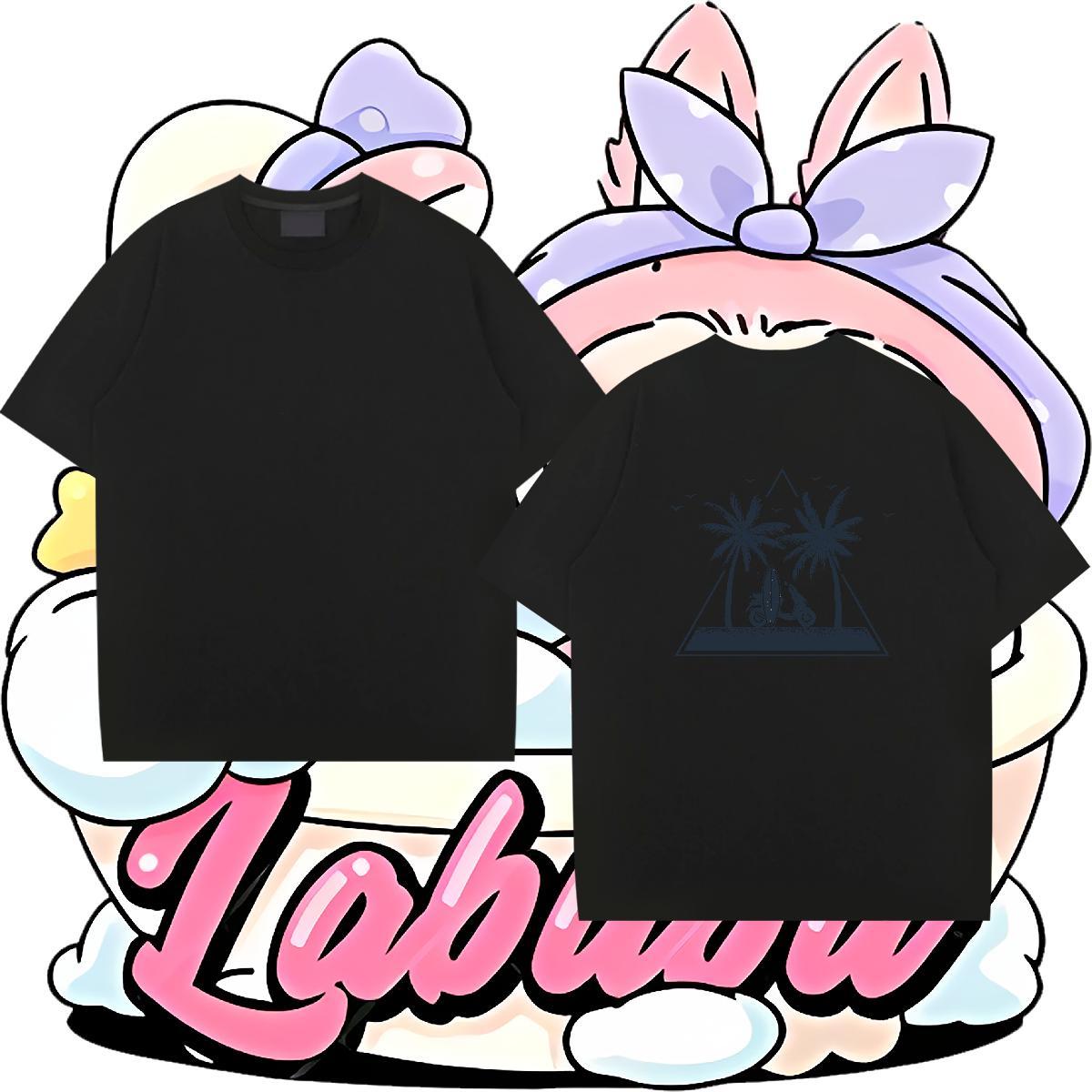 Wholesale T Shirts Men 230g Cotton tree Street Wear Tops Breathable Short Sleeve Brand Mens Tshirts DIY Logo Oversized