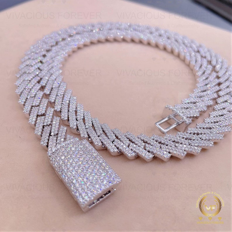 Bracelets cuban link chain Diamond Passed Test 12mm 6/7/8inch S925 Sterling Silver Moissanite Miami for Men Women Nice Gift