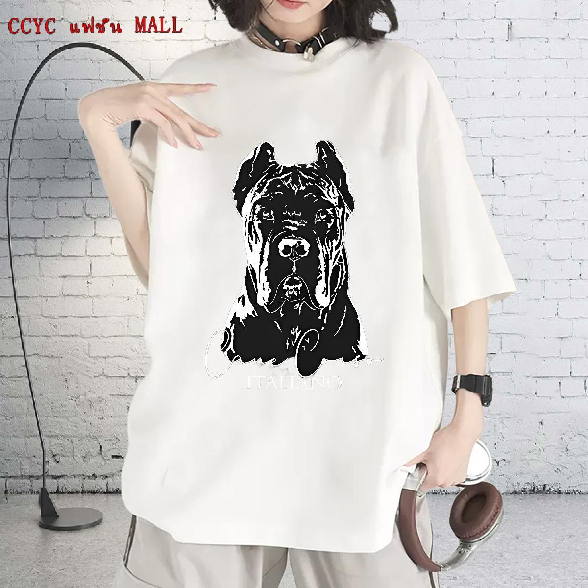 Soft T Shirts Women Crew Neck Breathable Unisex Tshirts Oversized dog Sports Street Wear 100% Cotton 230g Factory Direct Tees Shirts