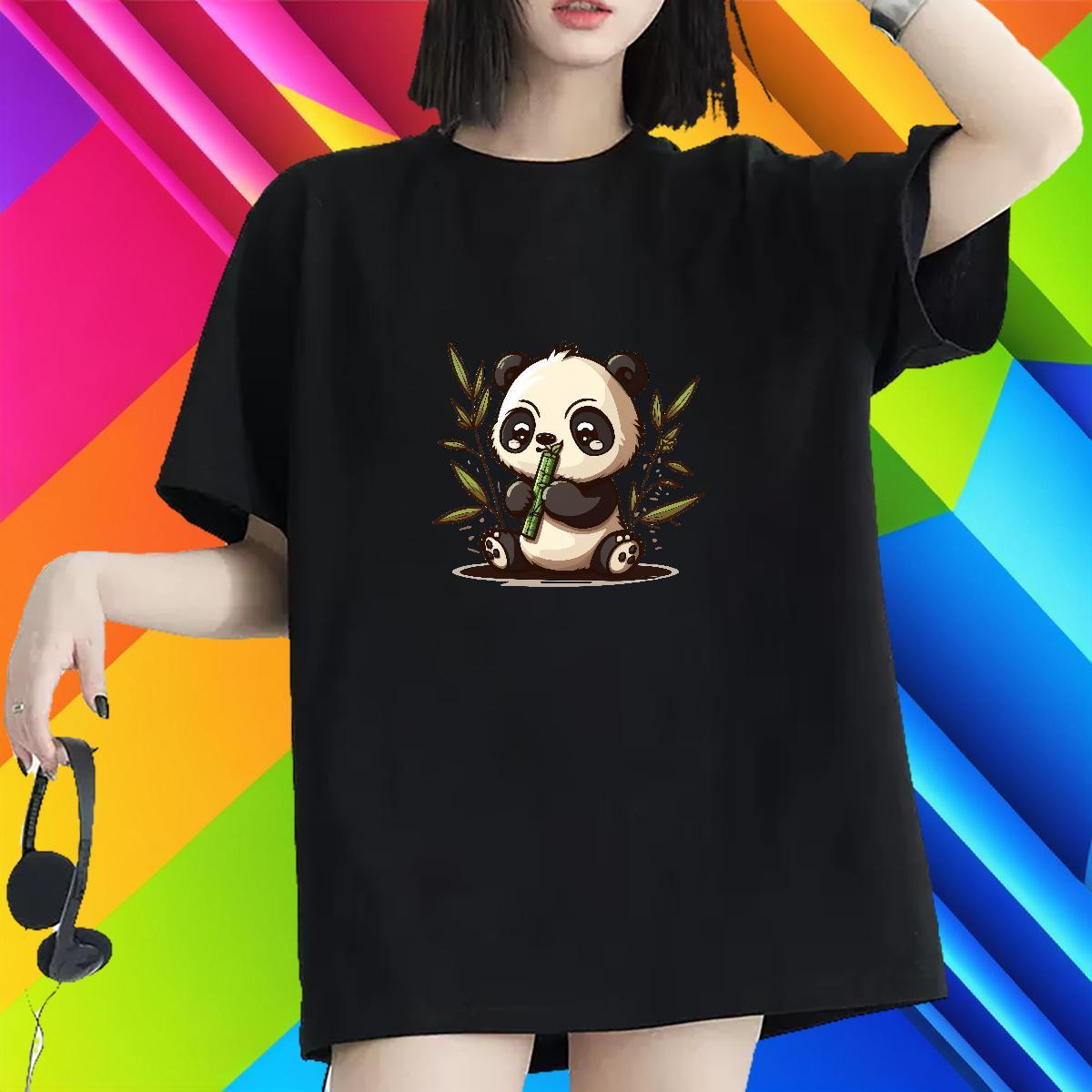 High quality Women T Shirts Short Sleeve O-Neck Womens Tshirts Cartoon Printing L-4XL Spring Summer 230g Cotton TOP Quality Clothes Shirt