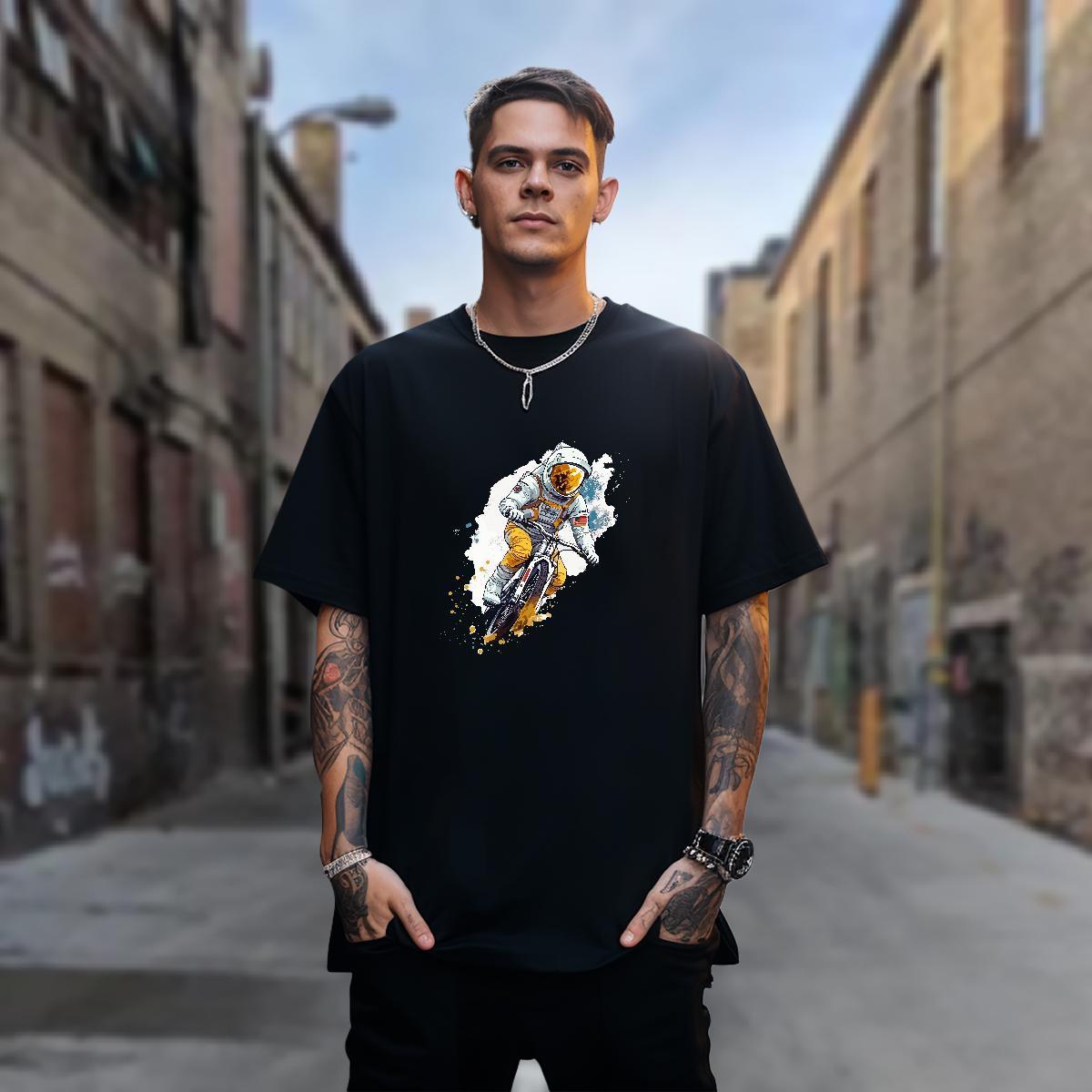 T-Shirts 230g Pure Cotton universe Hip Hop Street Crew Neck Breathable DIY Tshirt for Man Woman New Designer Tops Shirt