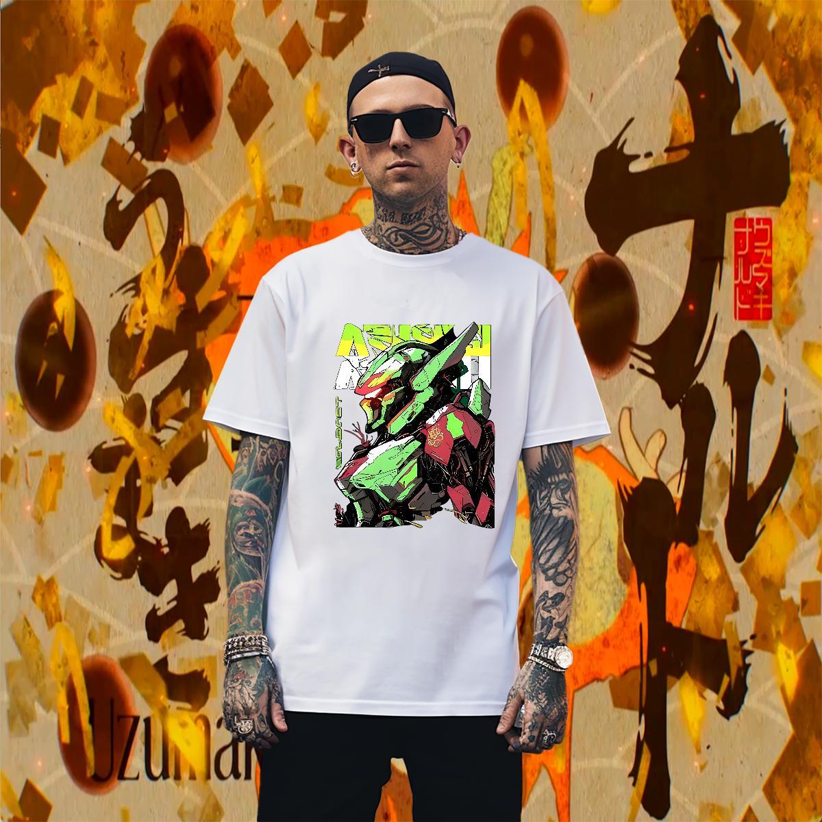 Free Shipping Tshirt for Man Woman 230g 100% Cotton Daily Wear robot Custom Print Plus Size Short Sleeve Soft New Arrival T Shirts Men Clothes