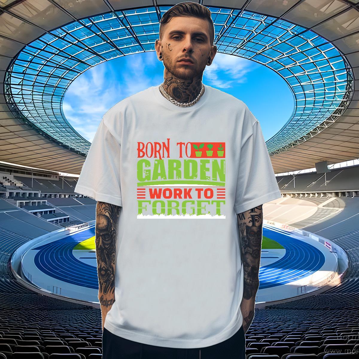 Unisex Men Clothes T-Shirt 230g Cotton Daily Wear letter White Plus Size Breathable 2024 T Shirt For Man Tshirts