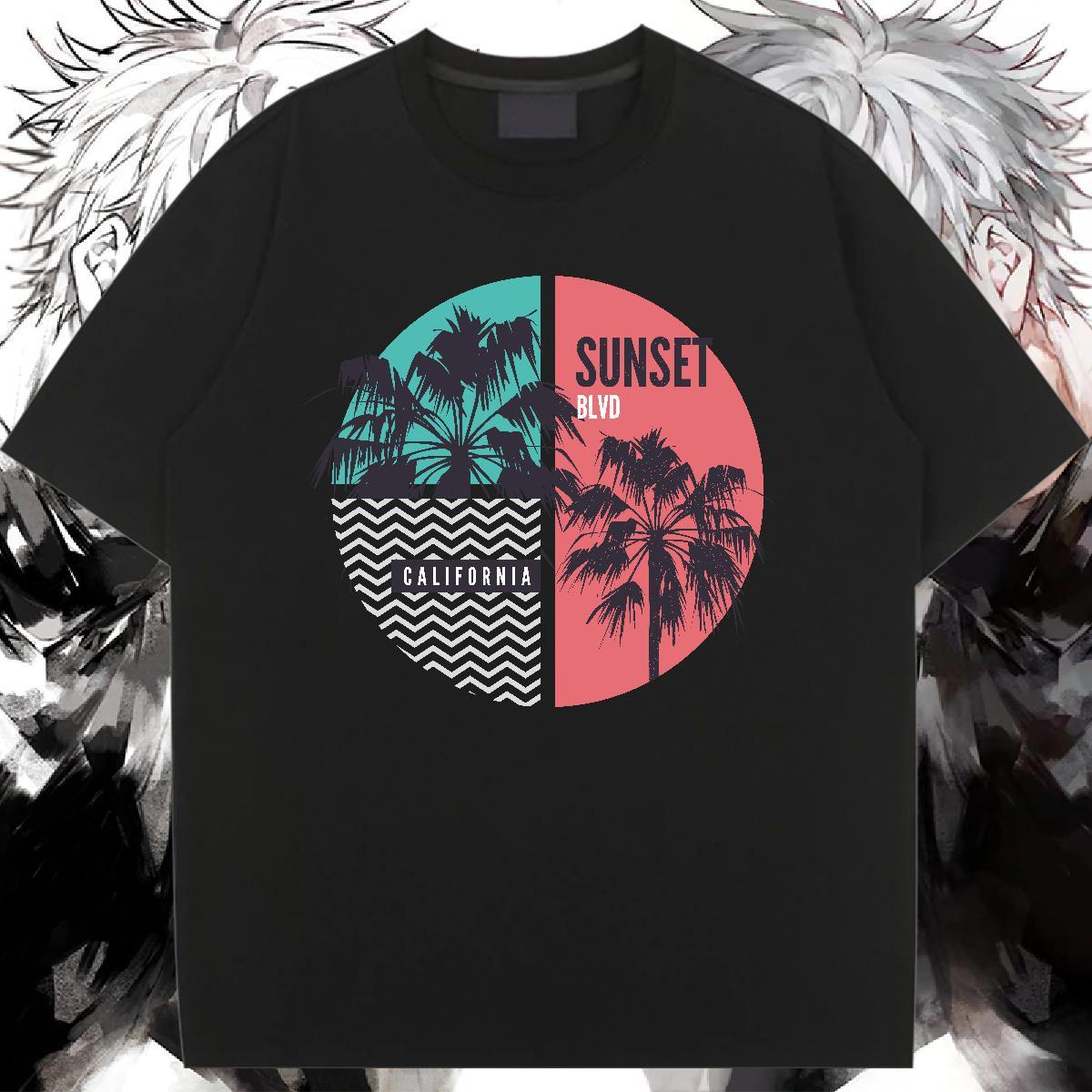 Designer Nice T-Shirts Breathable Soft Womens Tshirts Oversized tree Beach 230g 100% Cotton Fashion New Clothes