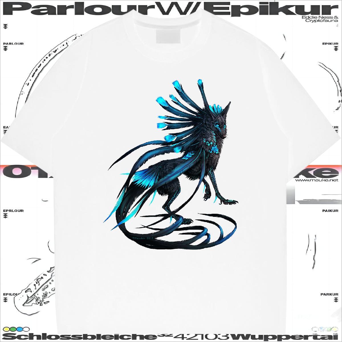 DIY Customized Men T Shirts 100% Cotton 230g wolf Spring Summer Clothes Breathable Short Sleeve Comfortable Men Clothes T-Shirt DIY Anime