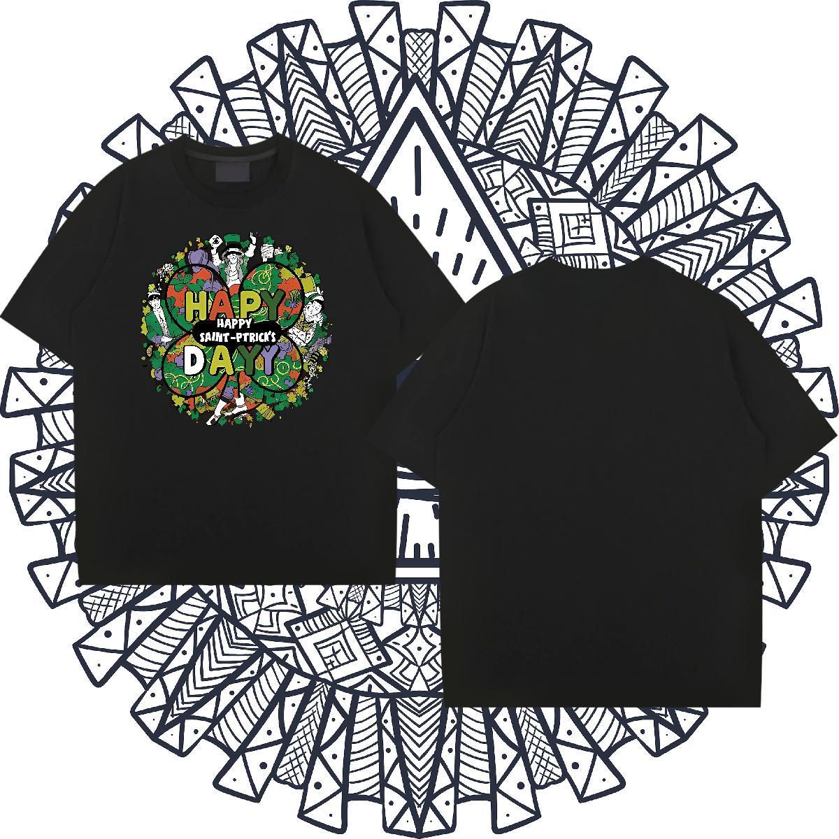 Designer Couples T Shirts 230g Pure Cotton Summer Casual letter Custom Cartoon Crew Neck Free Shipping T shirt Wear