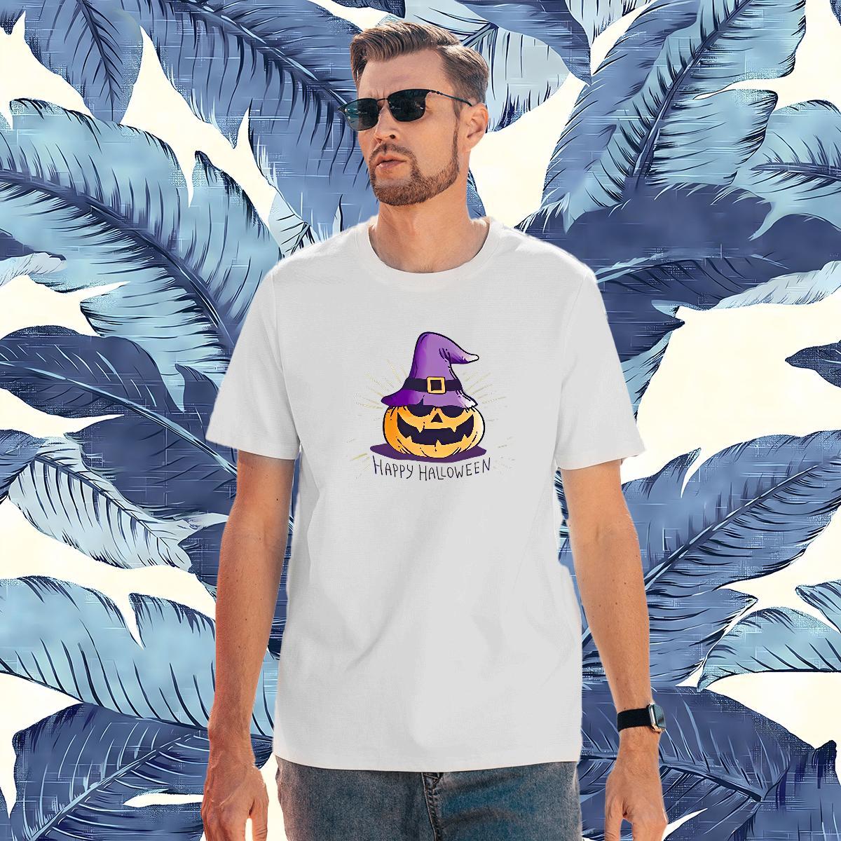 Comfortable Men Tees 230g Pure Cotton pumpkin T Shirt For Man High Street Hip Hop O-Neck Short Sleeve Customized Print Classic Clothings