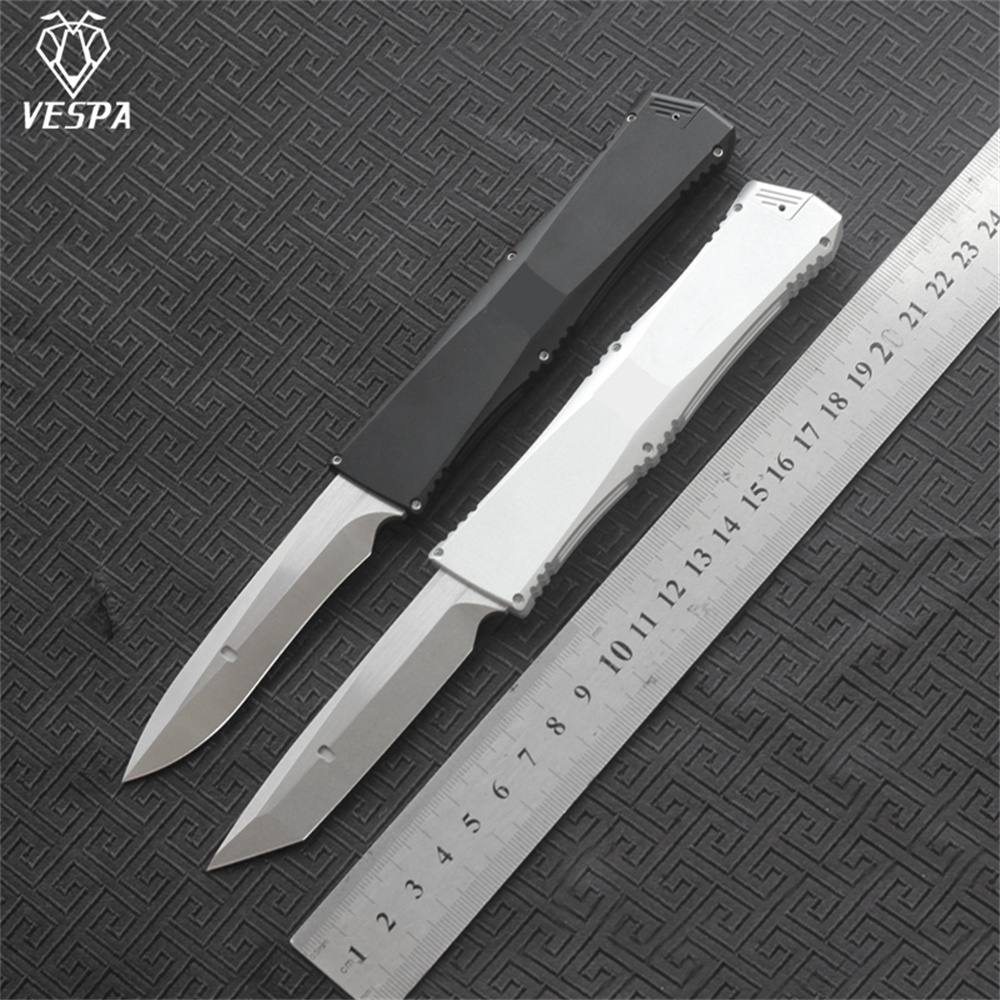 VESPA CT2 7075 Aluminum handle Blade S35VN Stone wash /sanding,Outdoor knives