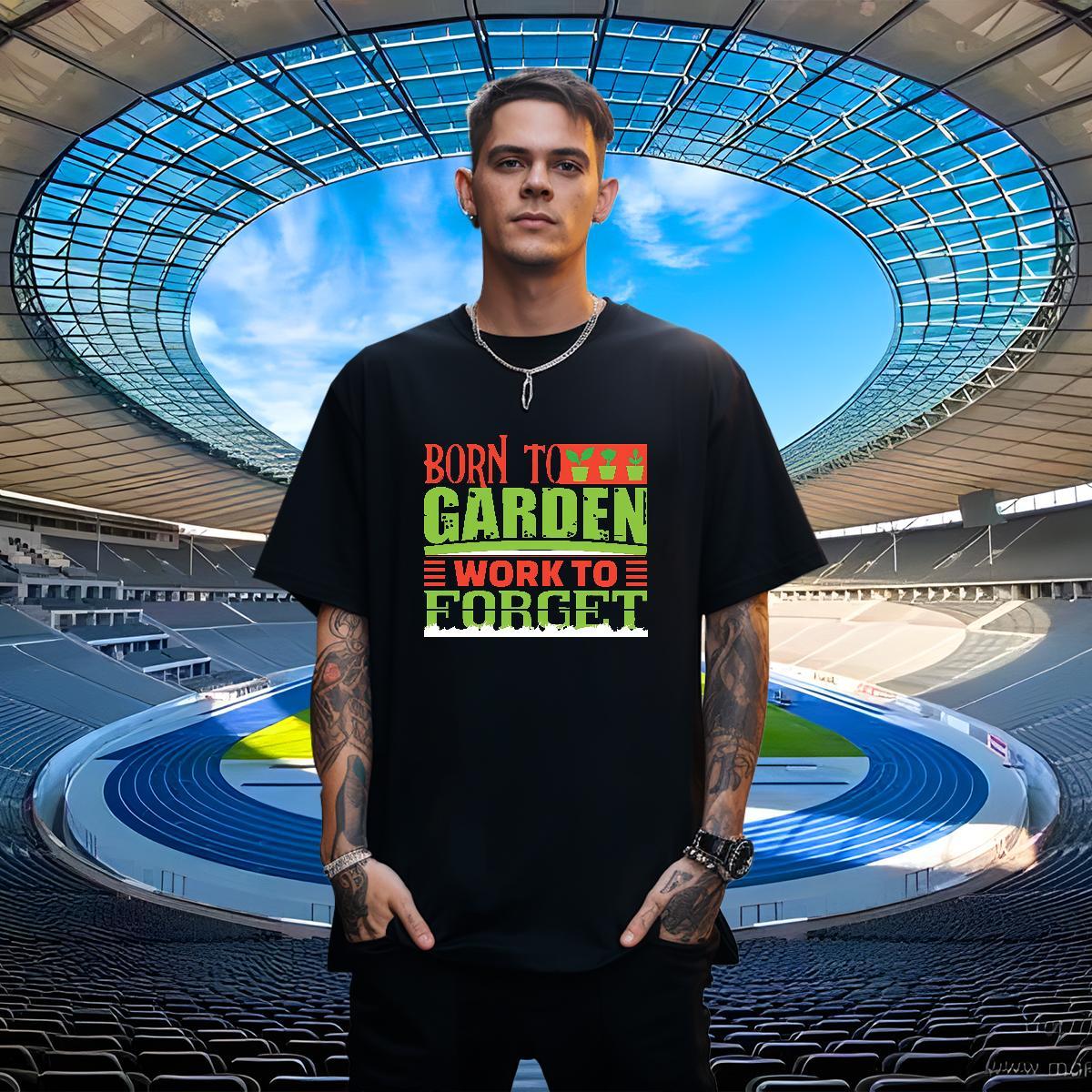 Unisex Men Clothes T-Shirt 230g Cotton Daily Wear letter White Plus Size Breathable 2024 T Shirt For Man Tshirts