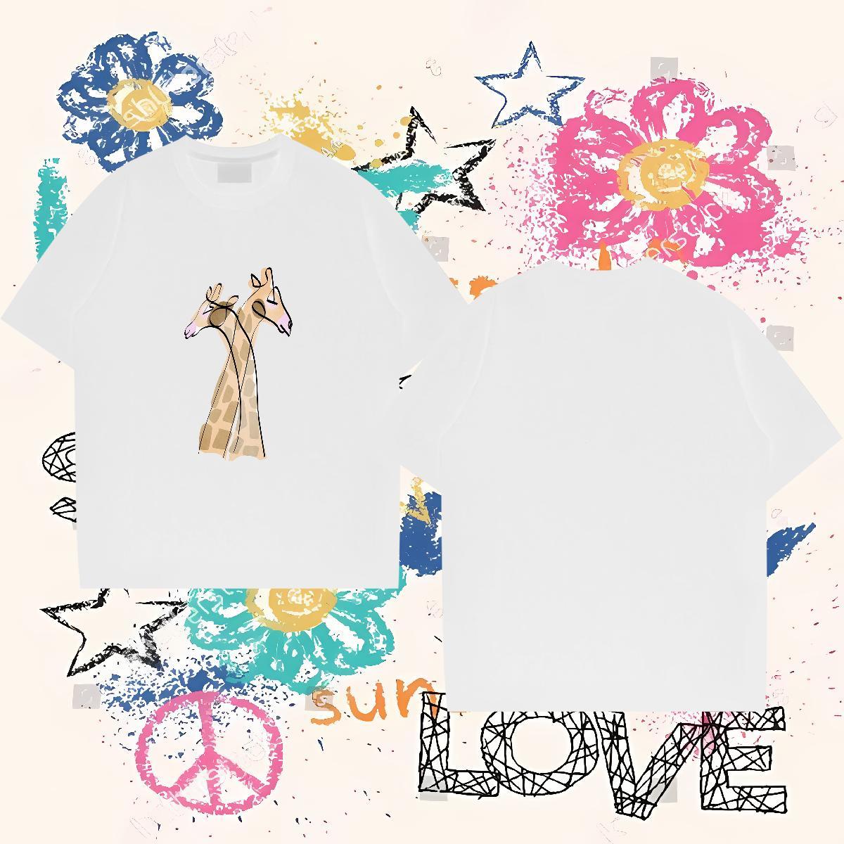 Custom T-Shirts for Men 230g 100% Cotton Deer Street wear Hip Hop Tshirts Breathable Short Sleeve Comfortable Men Clothes T-Shirt Plus Size Custom