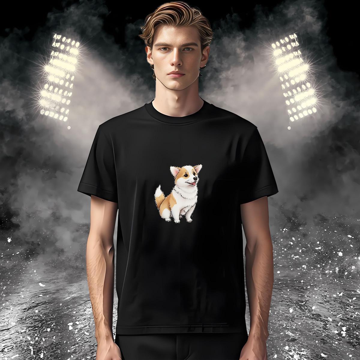 Men T Shirts 230g 100% Cotton Daily Outfit Round Neck Short Sleeve White Plus Size Mens Tshirts Designer Unisex Polos