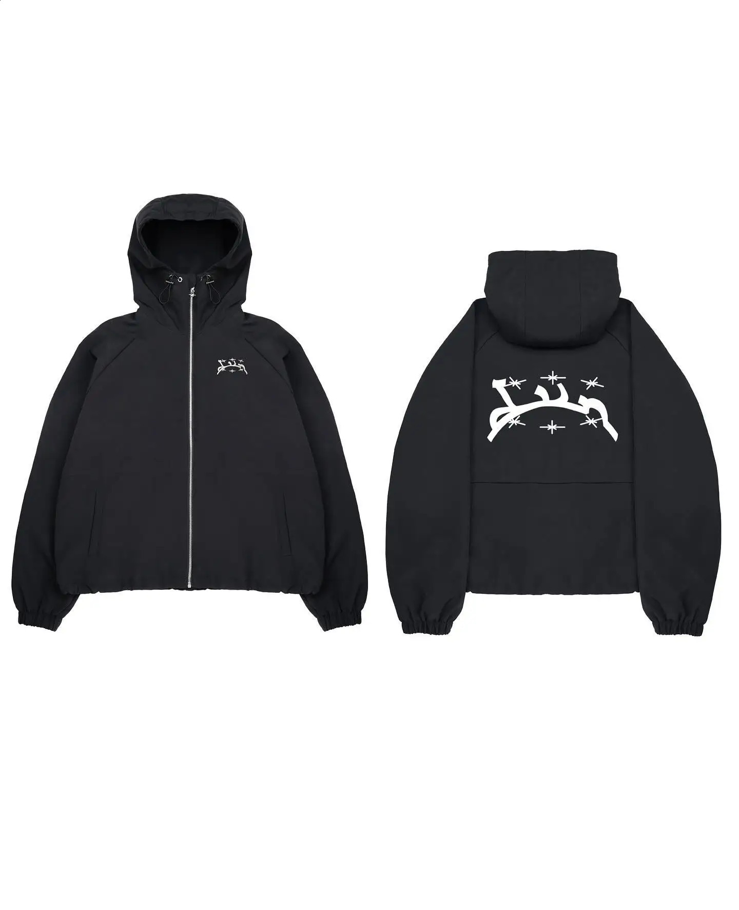 Y2k Korean Fashion Hip Hop Pattern Embroidery Windbreaker Jackets Men Bomber Jacket Kpop Clothes Vintage Streetwear Sweatshirt 240810