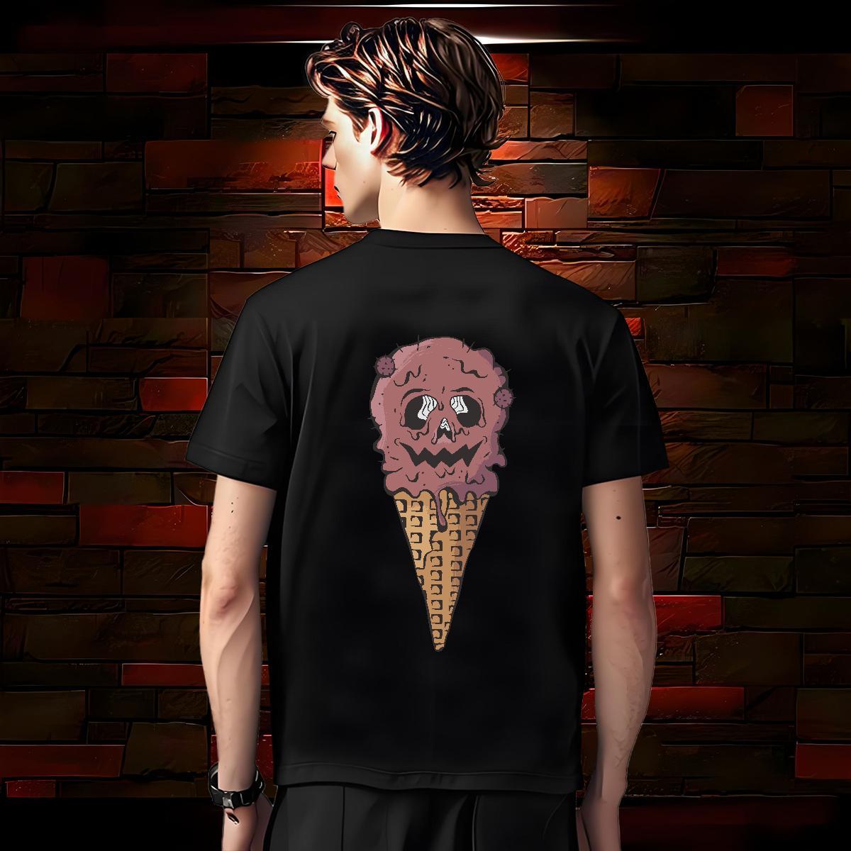 Factory Direct T-Shirts 100% Cotton 230g Halloween Spring Summer Top Tees Pure Cotton Soft Men Tshirts Oversized 3XL 4XL