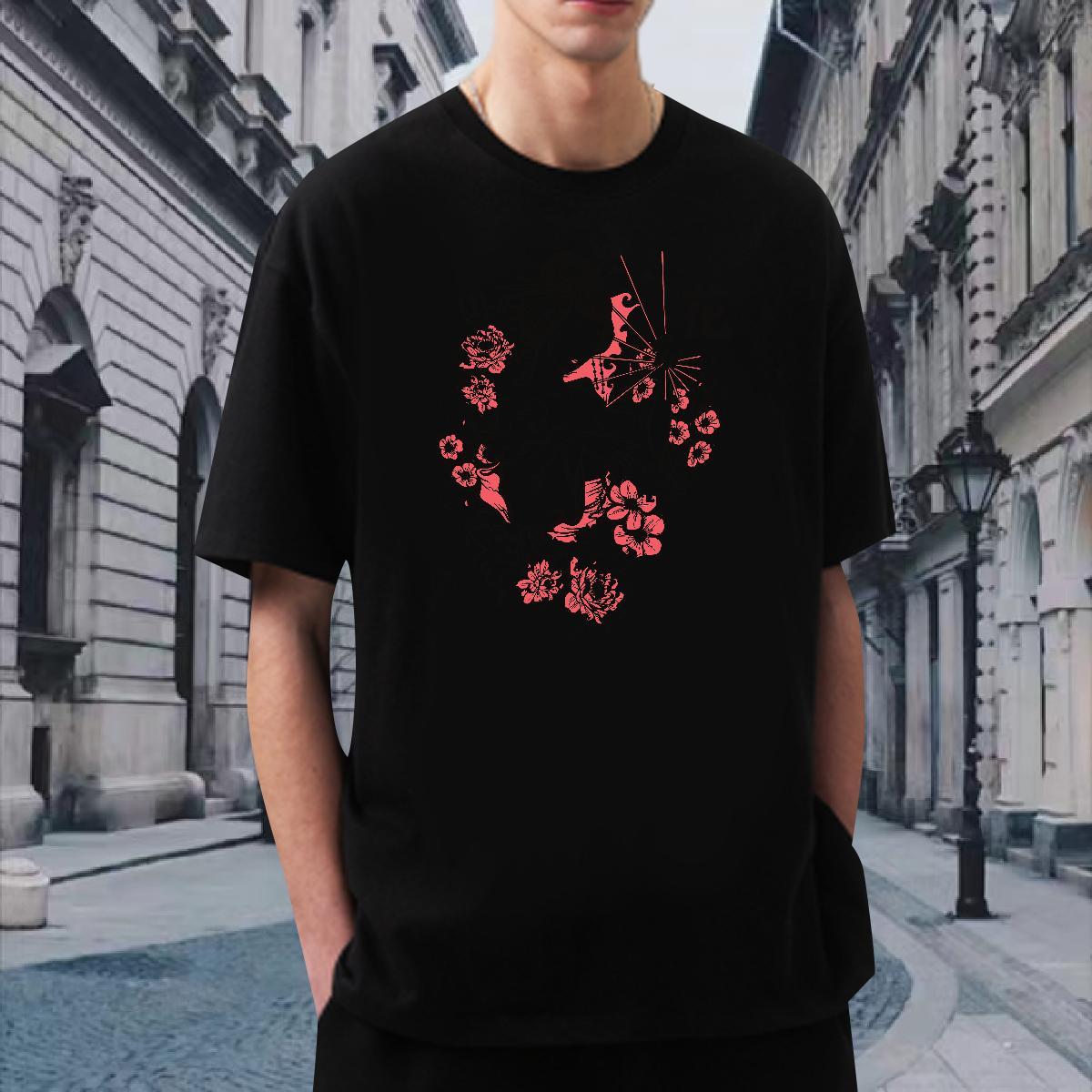 Mens T Shirts 230g Pure Cotton portrait Sport Short Sleeve Soft Plus Size Custom Men Clothes T-Shirt Designer High Quality Tshirts