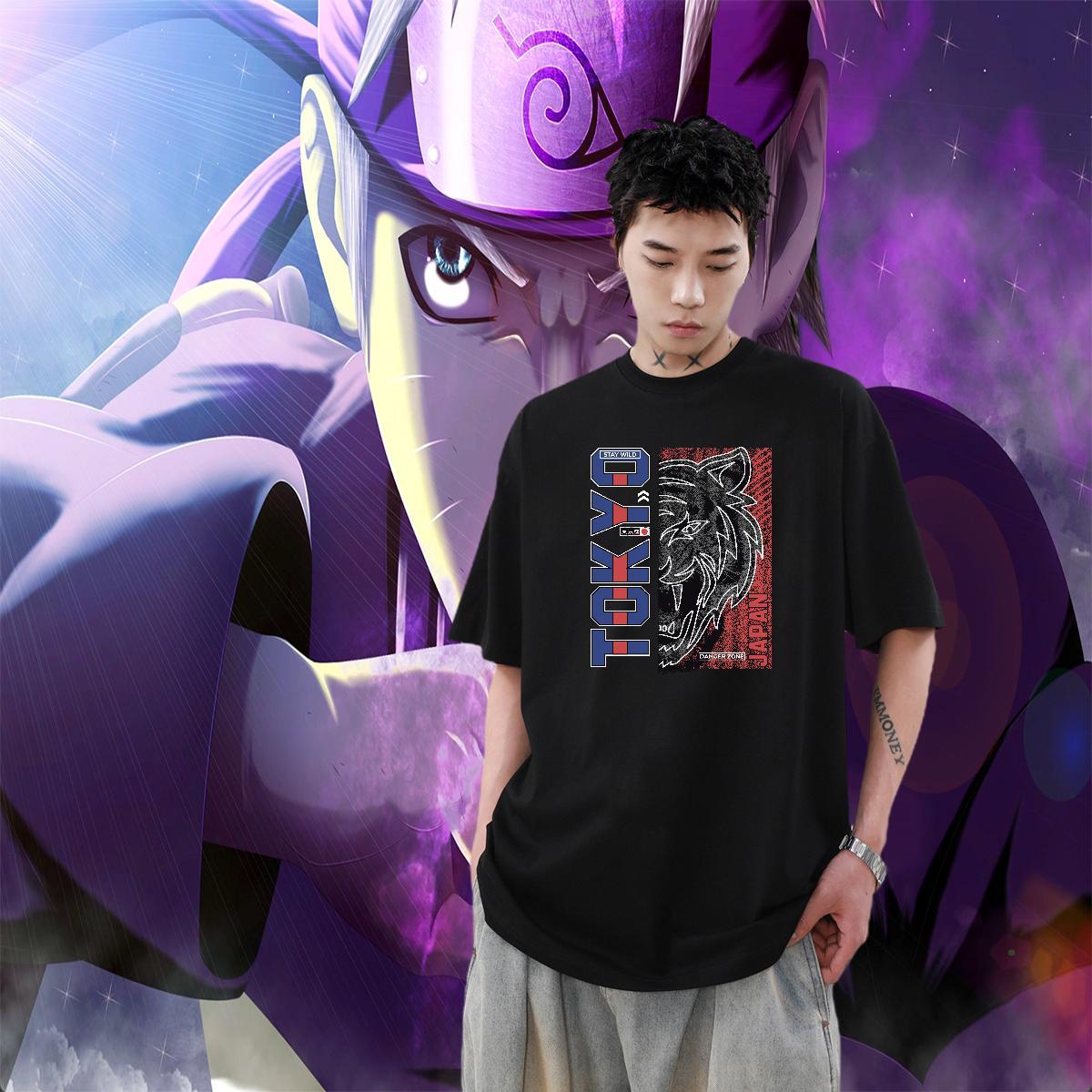 TOP Quality Men Tees 230g Cotton Street Casual tiger Oversized 3XL 4XL Breathable Short Sleeve Customized T-Shirts Tops Shirt