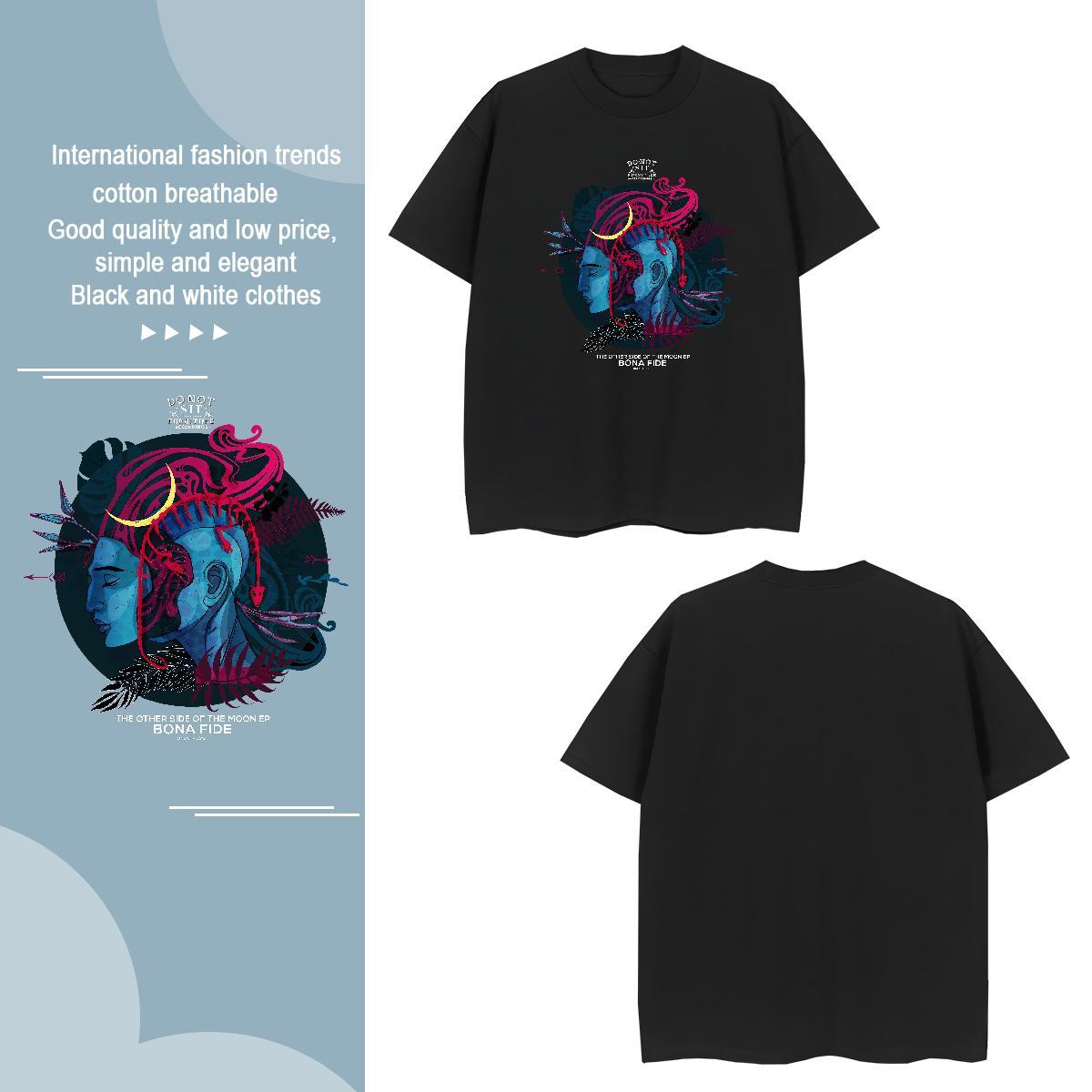 Soft Tshirt for Man Woman 230g Pure Cotton face T shirt Home Outdoor Breathable Custom Cartoon New Designer Top Tees