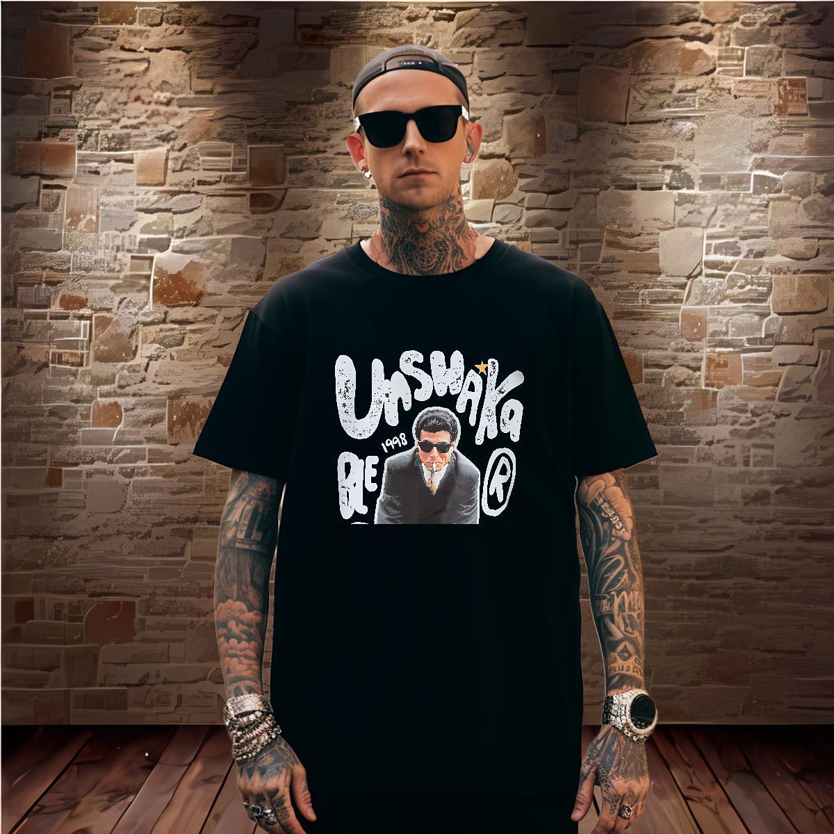 Man T Shirts 100% Cotton 230g portrait Street Wear Breathable Short Sleeve DIY Printed Men Tshirts 2024 New Cool Design Tees