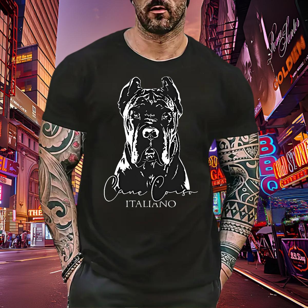 Unisex Tshirts 230g Cotton dog Man T Shirts Outdoor Breathable Short Sleeve Black Oversized Fashion Designer Tops Shirt