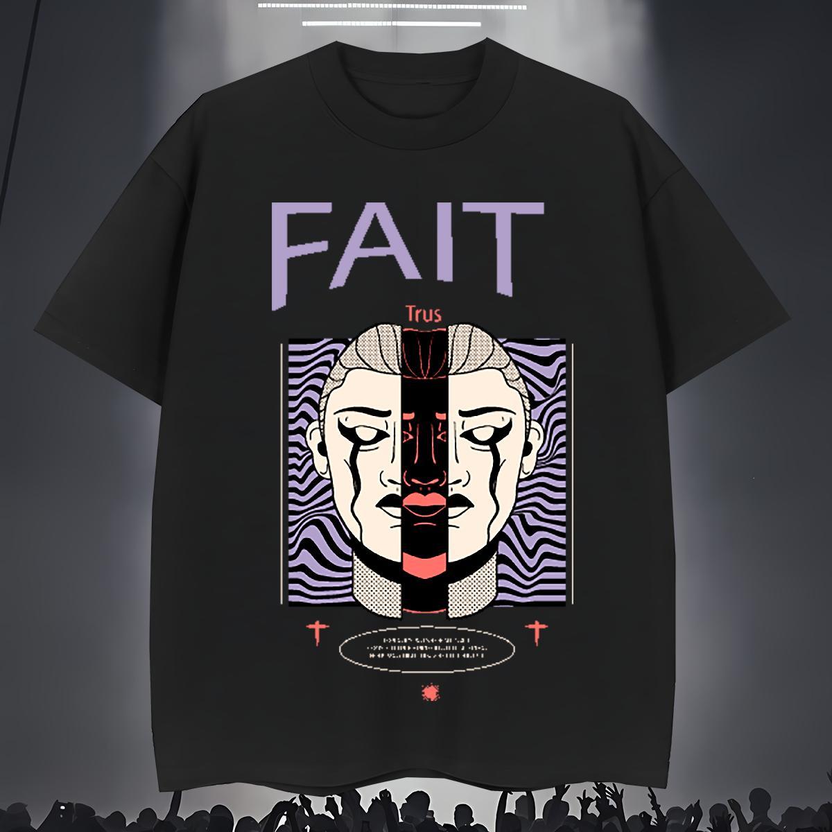 T Shirts Men 100% Cotton 230g icon High Street Hip Hop Round Neck Short Sleeve Black Oversized Couples T Shirts New Designer Clothes