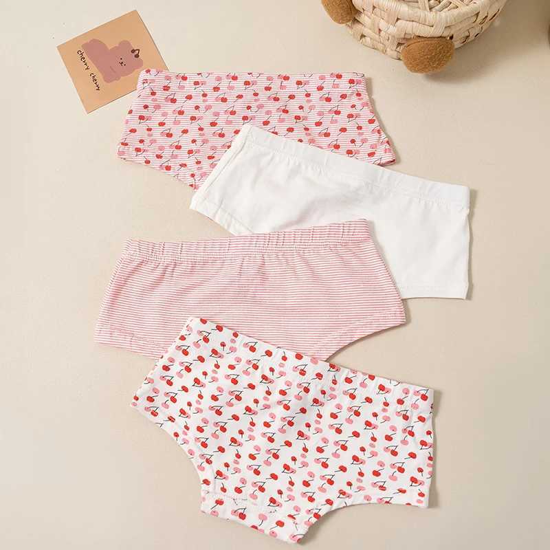 The girls are wearing cotton underwear and 4 packs of big childrens cotton shortsW240715