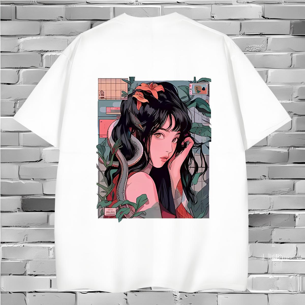 T-Shirts 230g Cotton women Casual Daily Wear O Neck Short Sleeves Plus Size Custom Men Tshirts DIY Comfortable Clothings