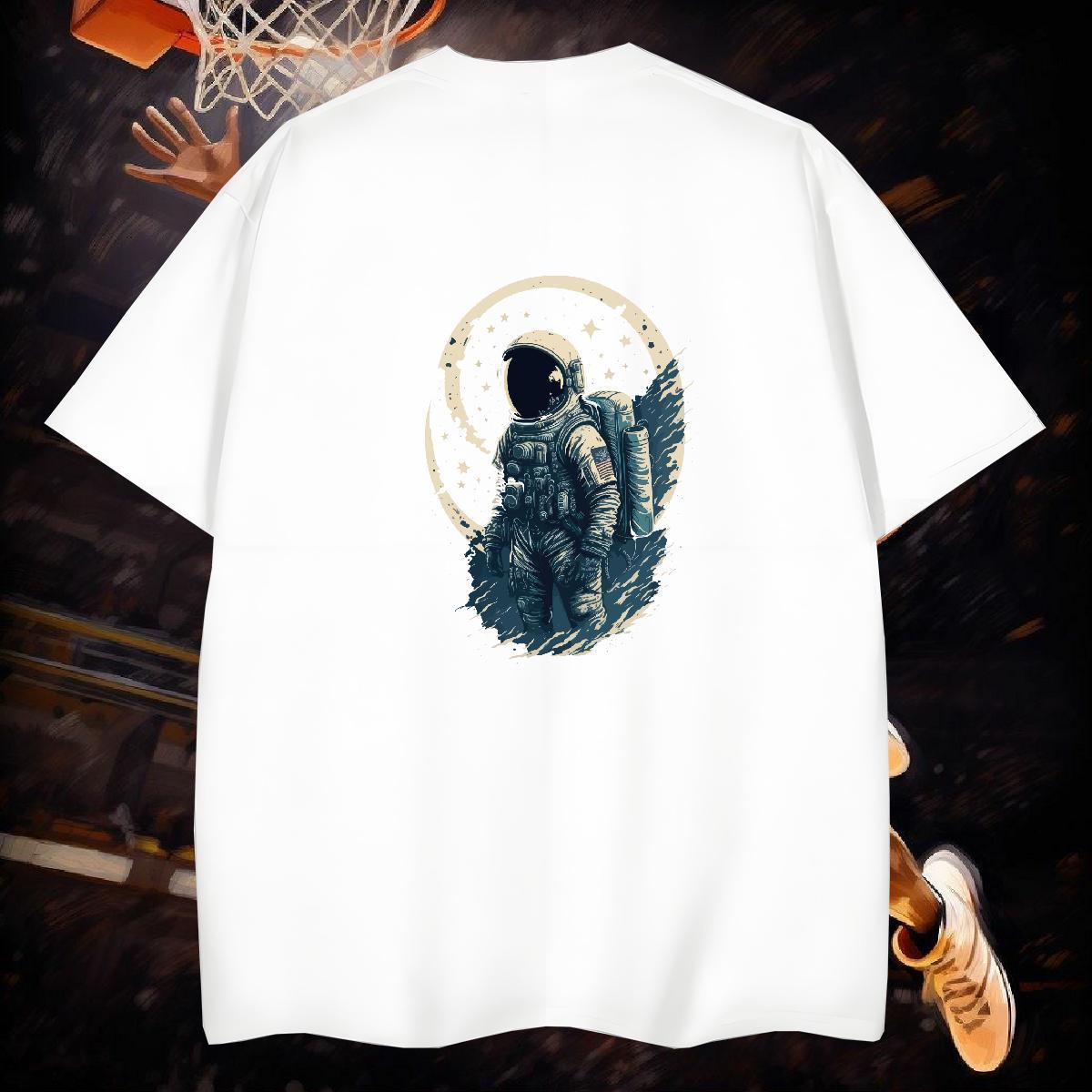 T-Shirts 230g Pure Cotton universe Outdoor Round Neck Short Sleeve Custom Printing Men Clothes T-Shirt Classic Casual TOP Quality Top Tees