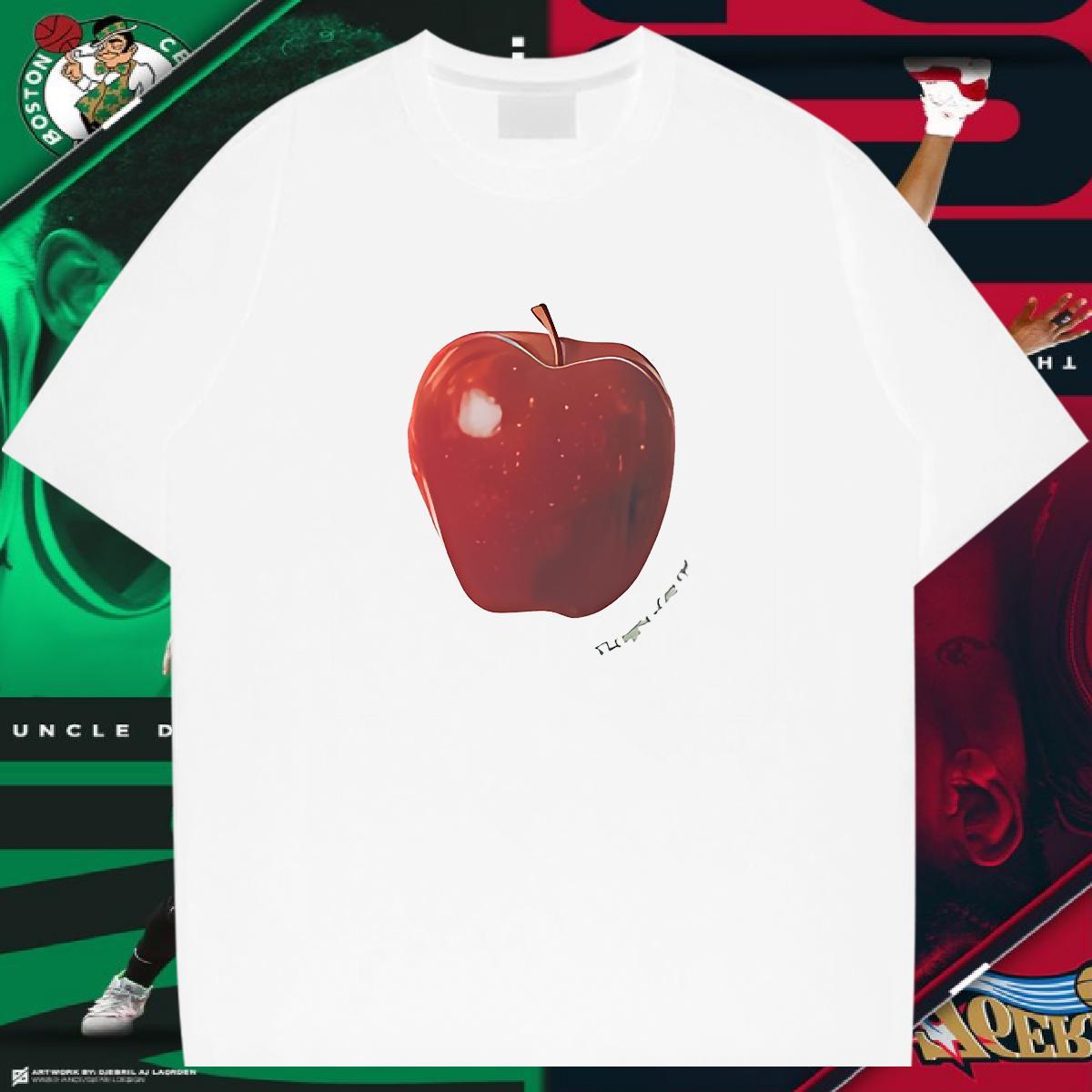 T Shirts Men 230g 100% Cotton fruit Street Wear Short Sleeve O-Neck DIY Anime Men Tees 2024 Designer Tops Shirt