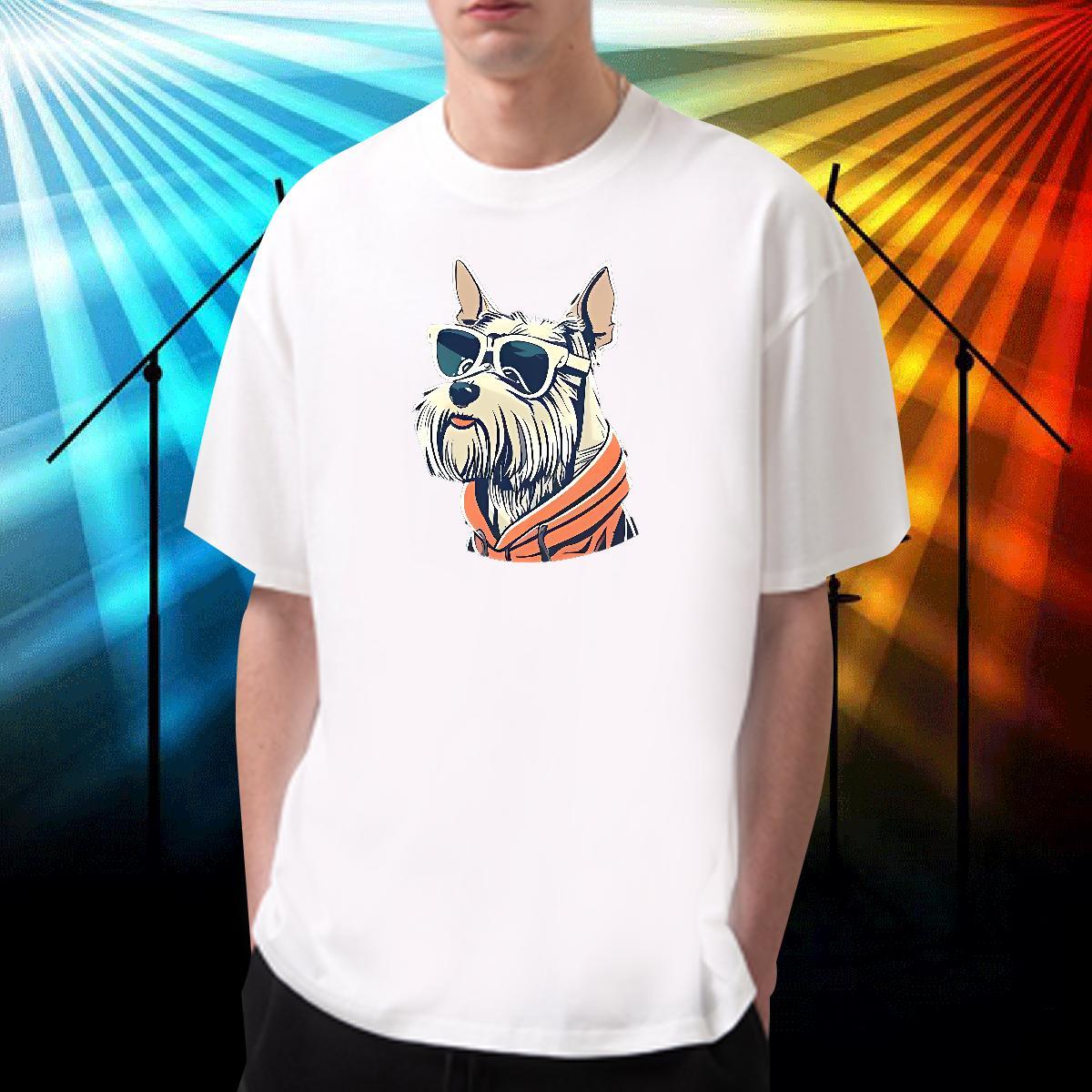 Fashion New Men T Shirts 100% Cotton 230g dog Sport Tops Shirt Crew Neck Breathable Cool Couples T Shirts Custom Printed