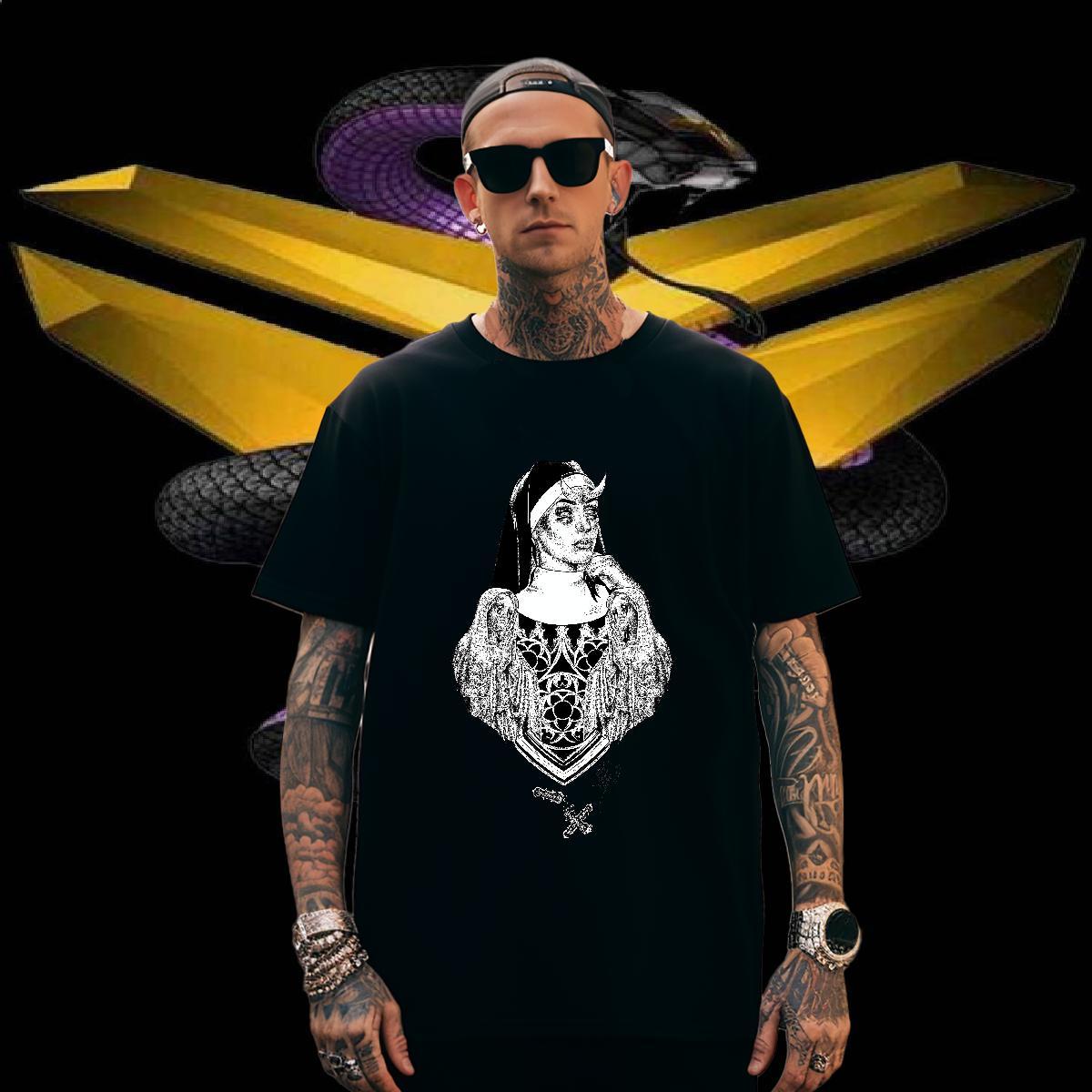 T shirt 100% Cotton 230g nun Street Casual Breathable Crew Neck DIY Printed Men Tshirts Casual New Popular Wear