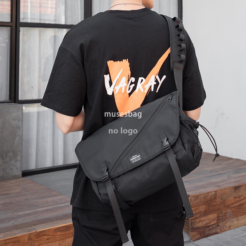 Men's work bag crossbody bag cross bag fashion Harajuku function college student postman computer casual backpack woman