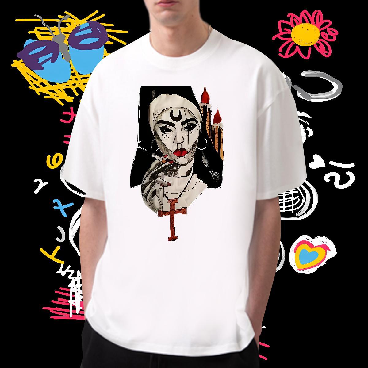 T-Shirts for Men 230g Cotton vermilion border Sport Breathable Soft Custom Anime Men Tops Tees 2024 DIY Loose Fit Wear