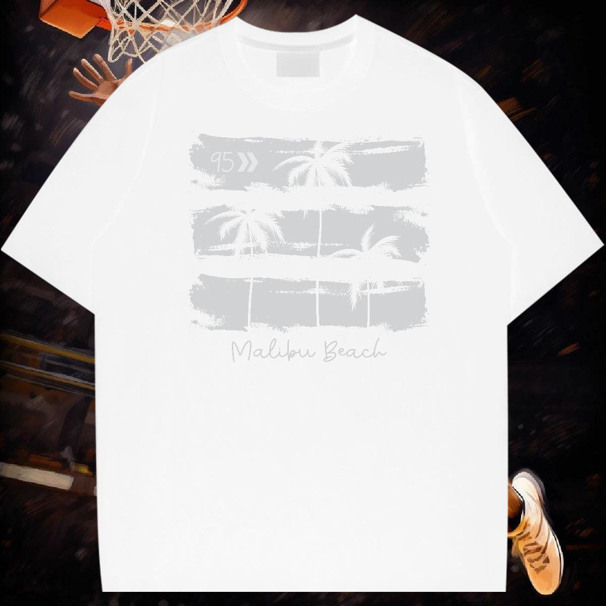 Classic Men T Shirts 230g Pure Cotton tree Casual Top Tees O Neck Short Sleeves Cool Design Mens Tshirts Oversized