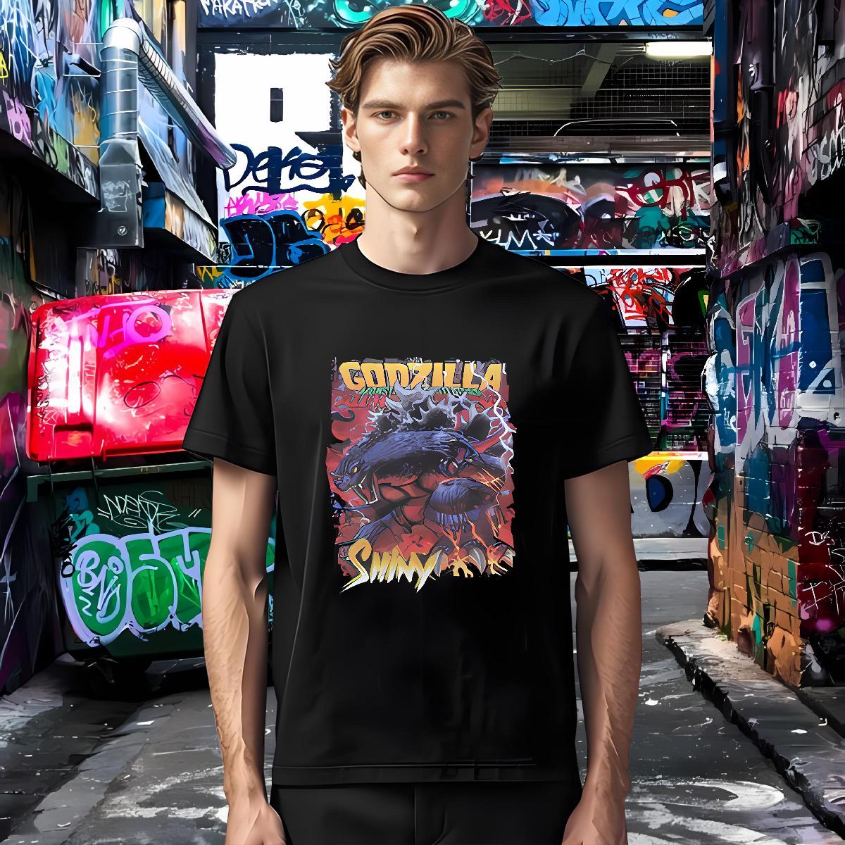 T shirt 230g Pure Cotton leopard Hip Hop Street Short Sleeve Soft Cartoon Printing L-4XL Couples T Shirts Stylist Comfortable Clothings