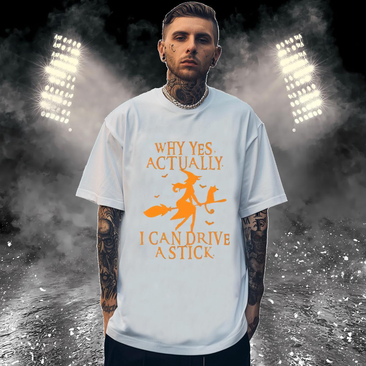 T shirt 230g Cotton halloween Daily Outfit Breathable Custom Print Oversized Men Clothes T-Shirt 2024 DIY Brand Tees