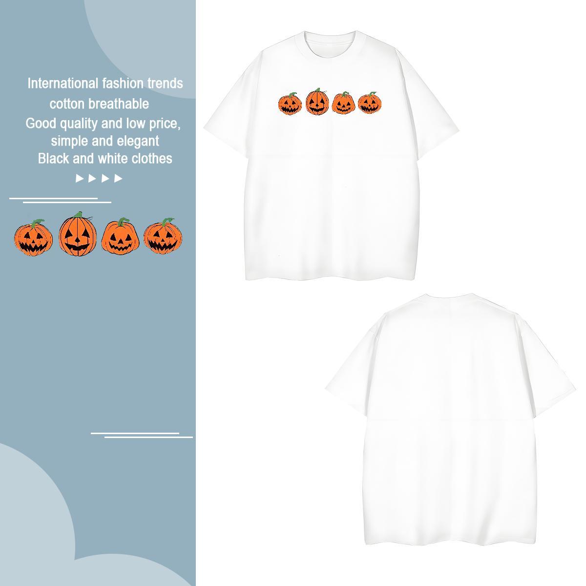 Cool Design Men Tees 230g Pure Cotton halloween Mens T Shirts Casual Daily Wear Short Sleeve O-Neck DIY Printed 2024 Summer Tops Shirt