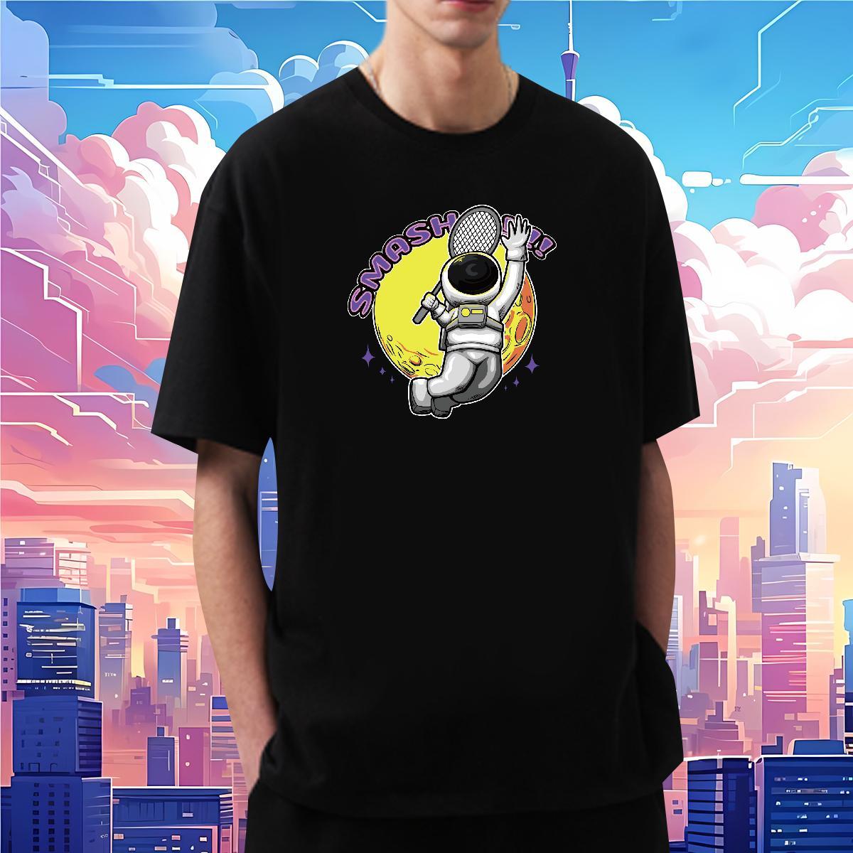 T-Shirts 230g Cotton universe Hip Hop Street Pure Cotton Plus Size Custom Men Tees Classic Casual Cool Wear