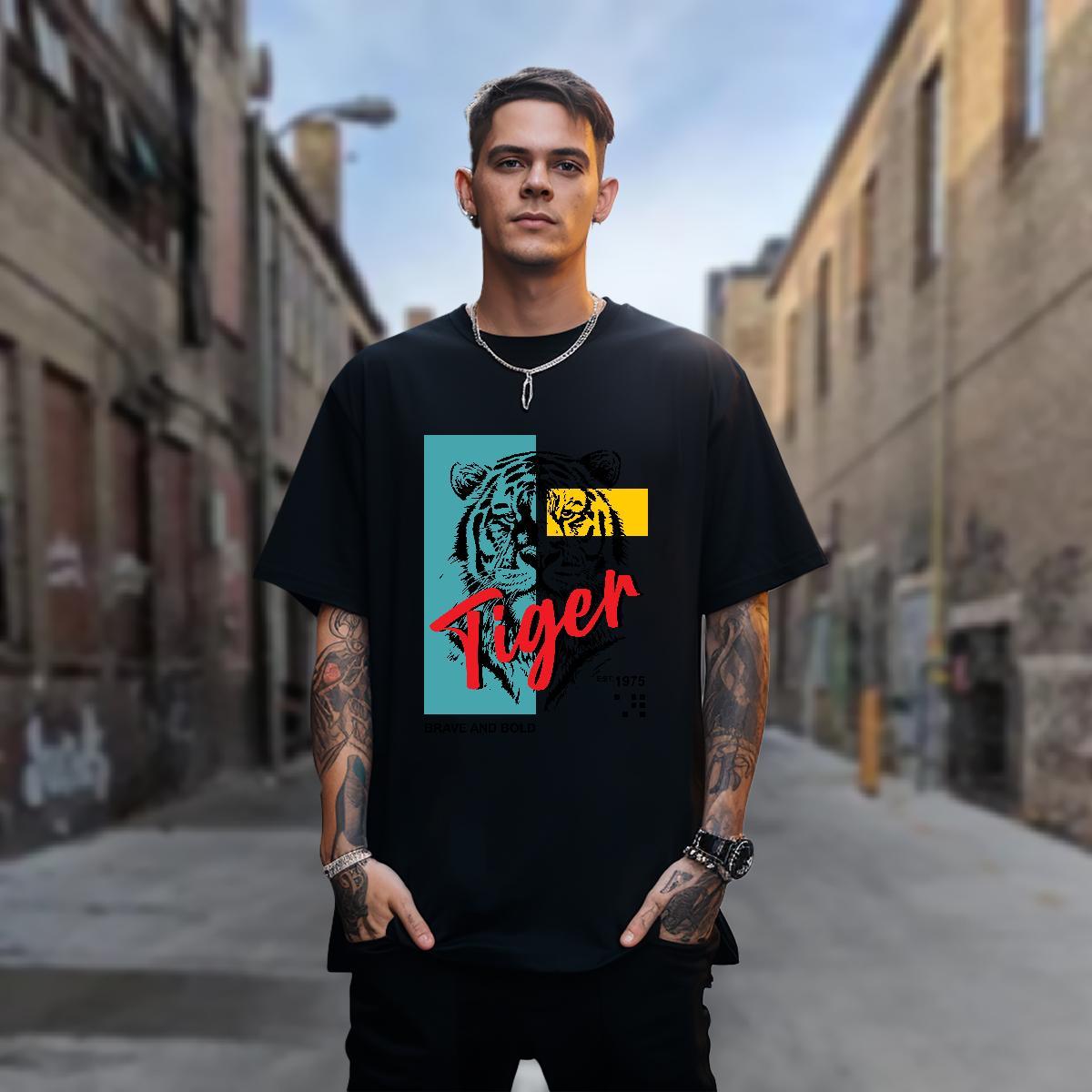 Mens T Shirts 230g Cotton Anime Printing Street O-Neck Short Sleeve Custom Printing Men Tops Tees Factory Direct Designer Clothes