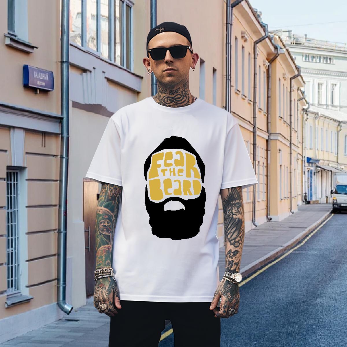 Men T Shirts 100% Cotton 230g painting Street Wear Breathable Crew Neck Customized Print Men Clothes T-Shirt Designer Popular Tops Tees