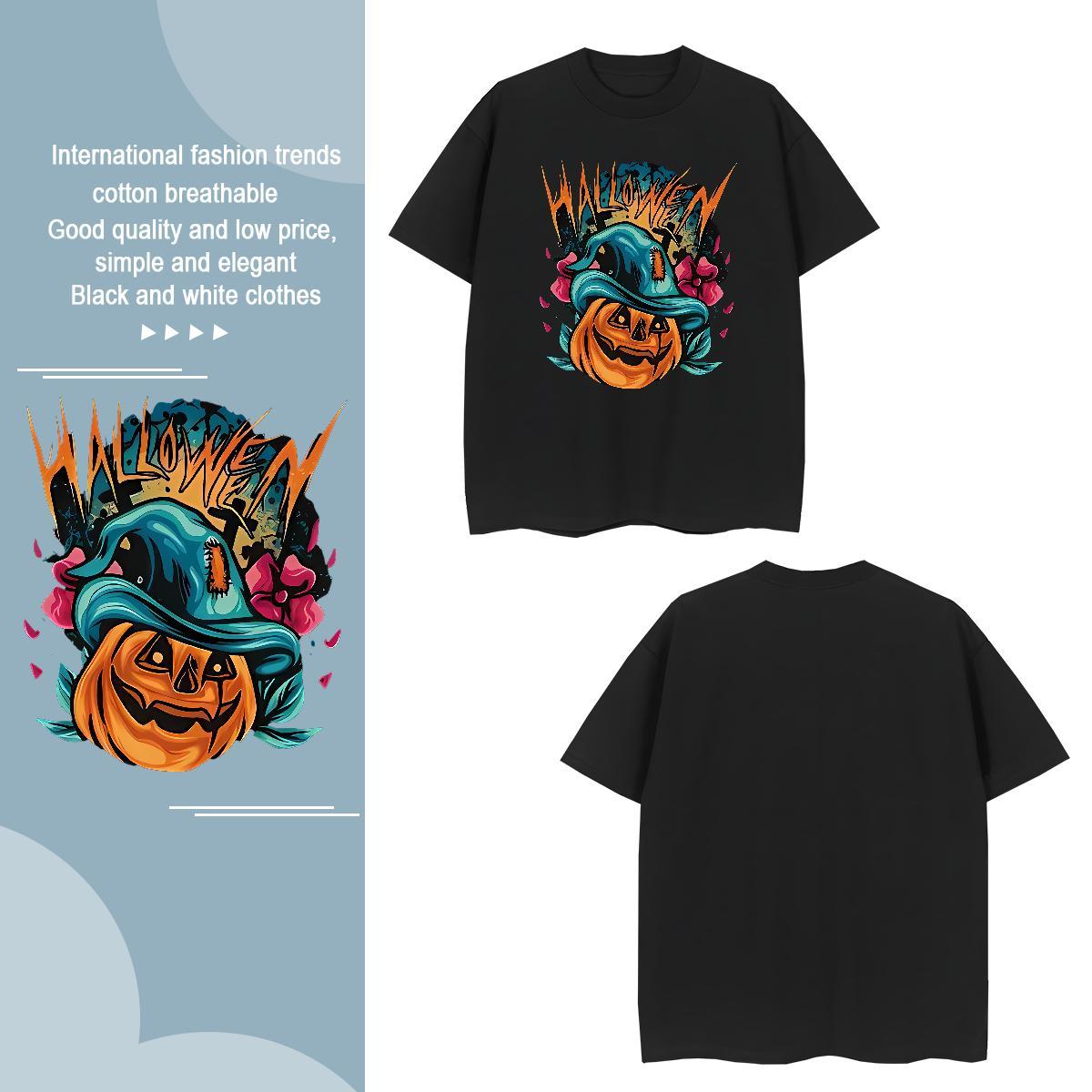 T Shirt For Man 100% Cotton 230g halloween Sport Pure Cotton Plus Size Custom Men Tops Tees Customized Classic Top Tees