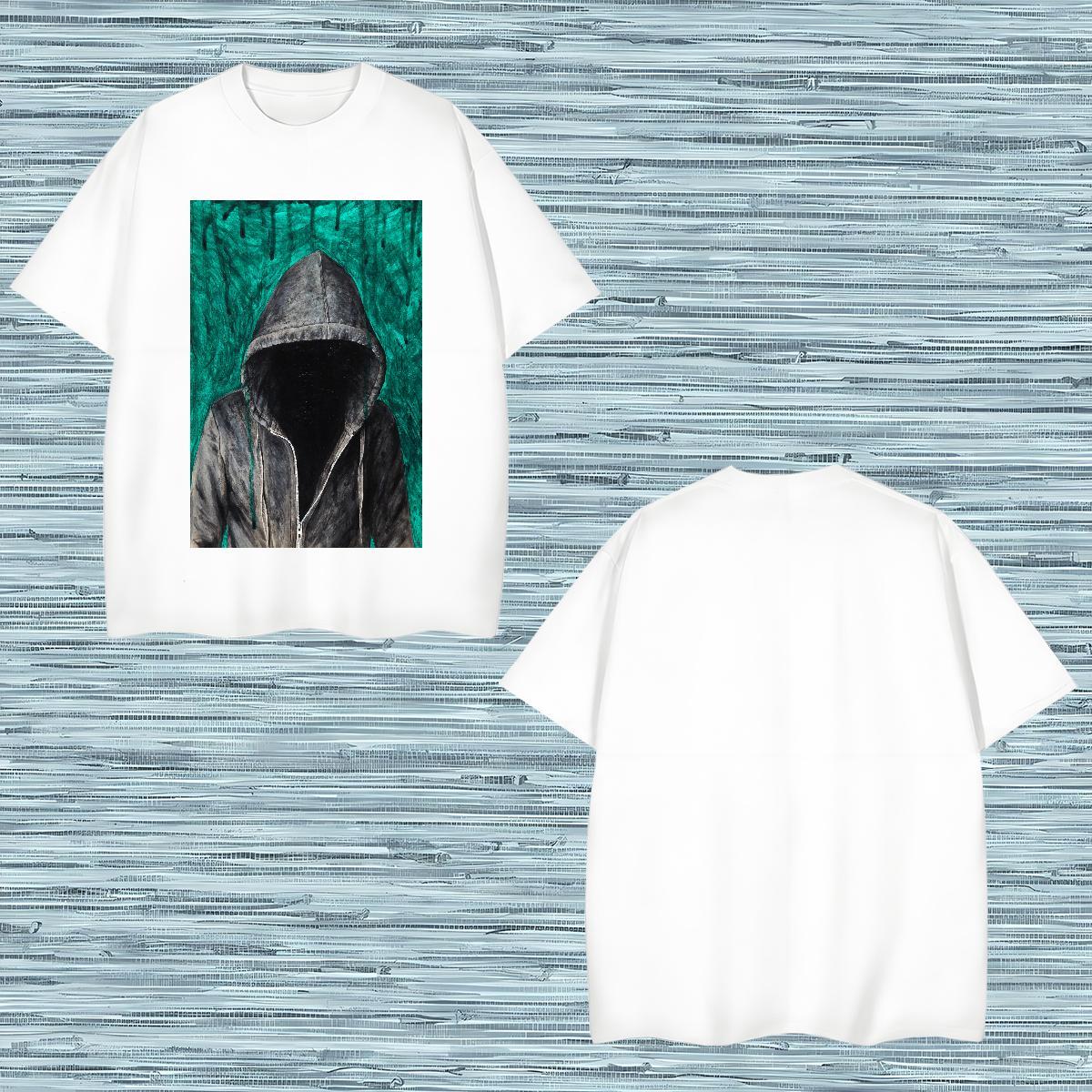 Man T Shirts 100% Cotton 230g portrait Casual Beach Breathable Soft Oversized Men Clothes T-Shirt New Free Shipping Tee Shirt