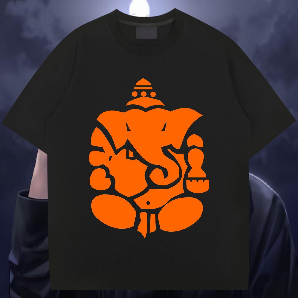 Stylist T-Shirts 230g 100% Cotton Elephant Street Casual Tees Breathable Crew Neck Soft Men Tees Customized Print