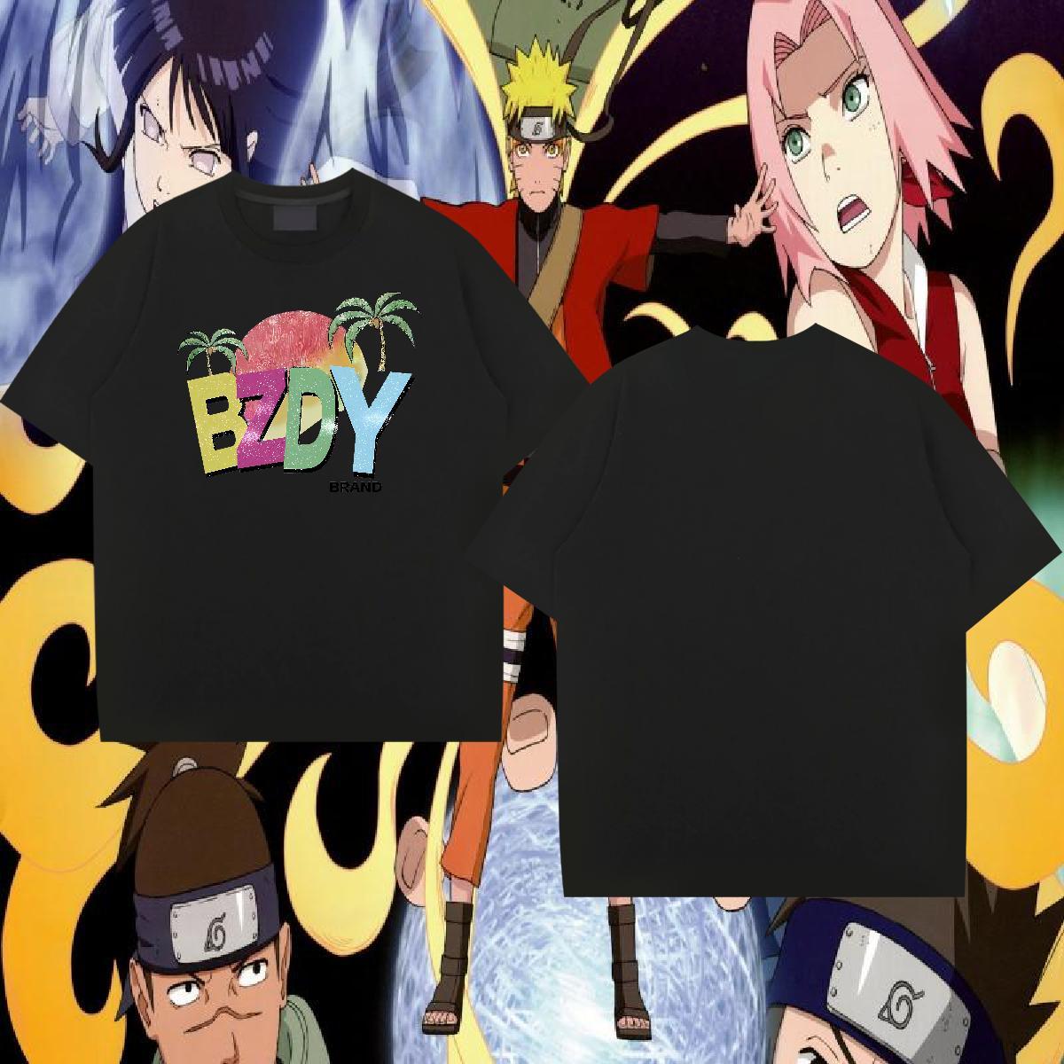 DIY Customized Mens T Shirts 230g 100% Cotton tree Sports Casual Polos Breathable Soft Unisex Men Tees Anime Print