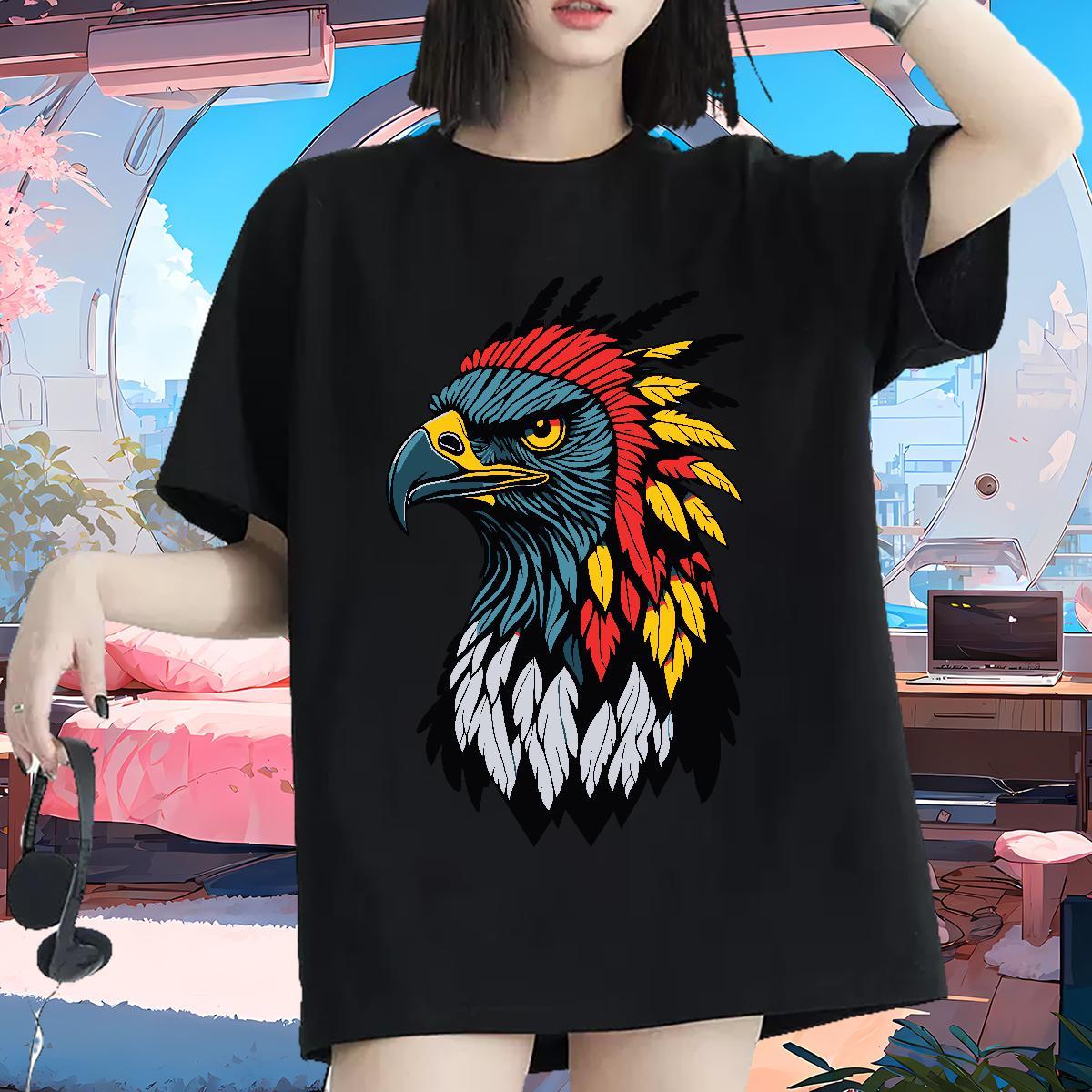 Loose T shirt Breathable Short Sleeve Tshirt for Man Woman Custom Print Oversized chicken Street Casual 230g Pure Cotton Brand Wear