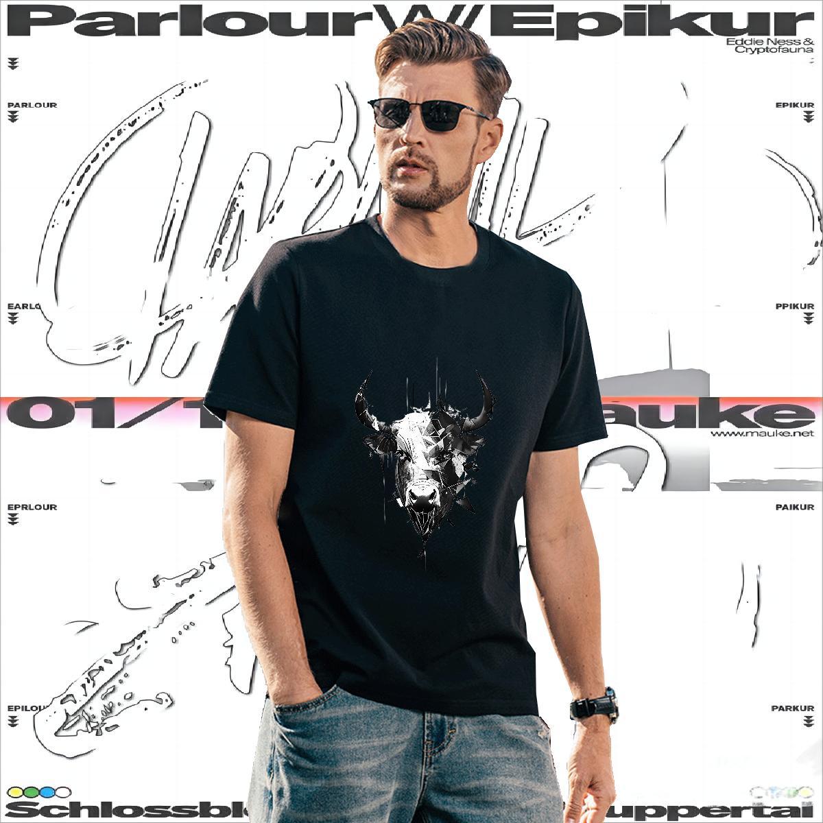 Popular Men Clothes T-Shirt 230g 100% Cotton cow T Shirt For Man Casual Beach Breathable Short Sleeve Asian Size Stylist Tees