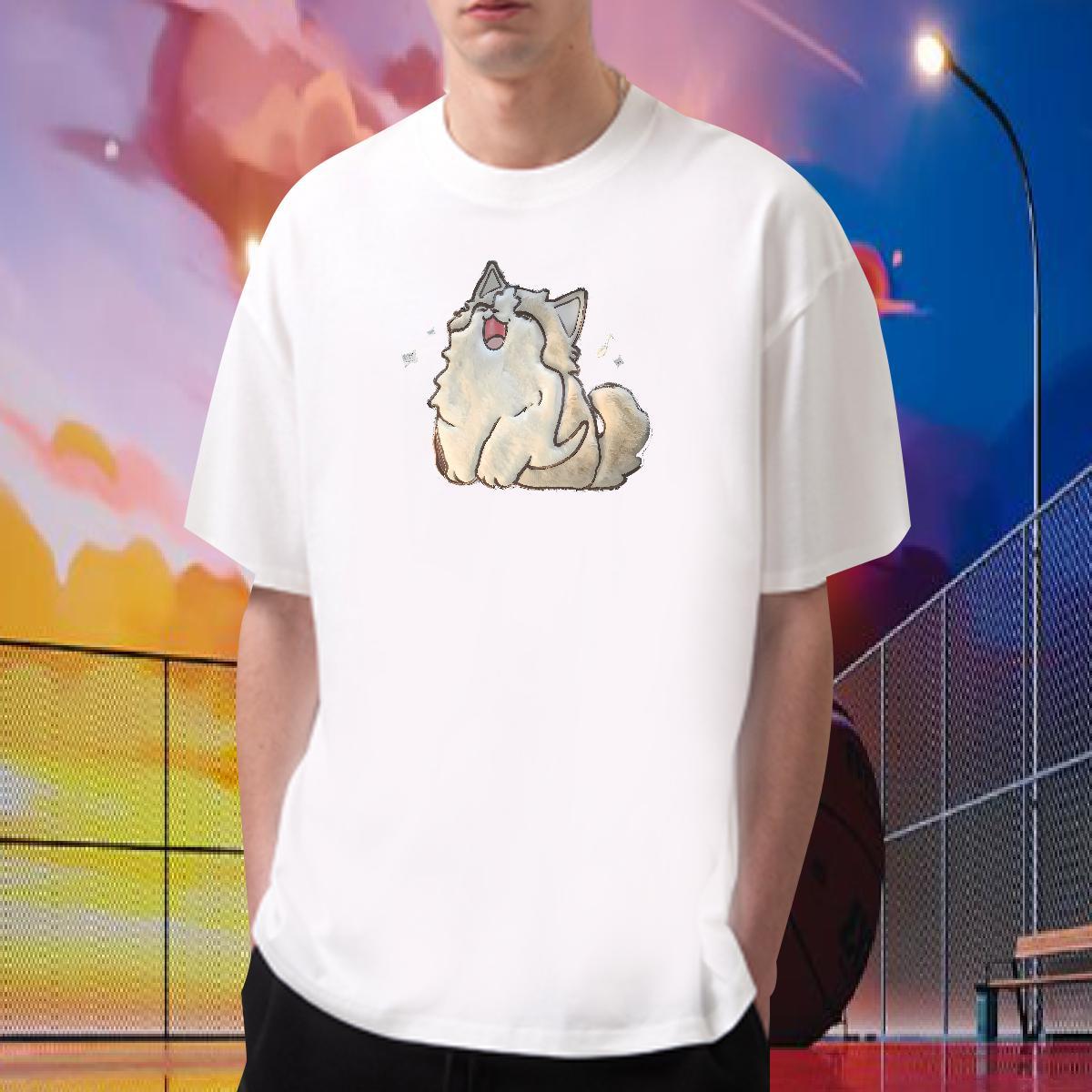 Factory Direct Mens T Shirts 230g Pure Cotton cute Summer Casual Tops Tees Breathable Soft Cool Design Men Clothes T-Shirt Custom Print Oversized
