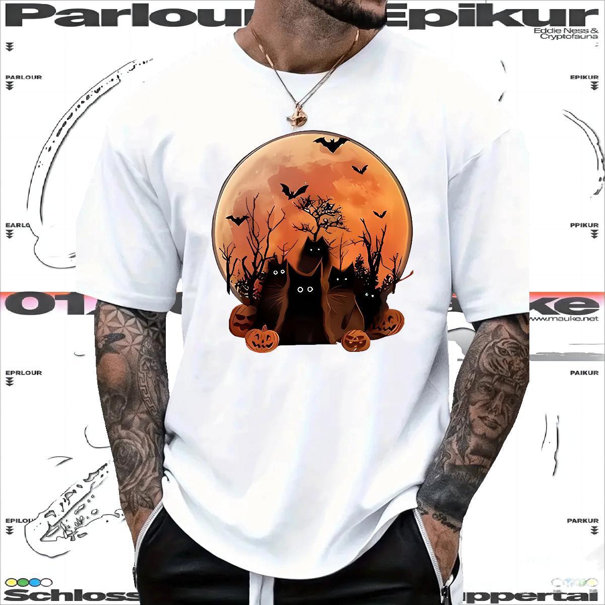 DIY Customized T shirt 230g 100% Cotton cat Spring Summer Tees Shirts Short Sleeve O-Neck Designer Tshirts Custom Cartoon