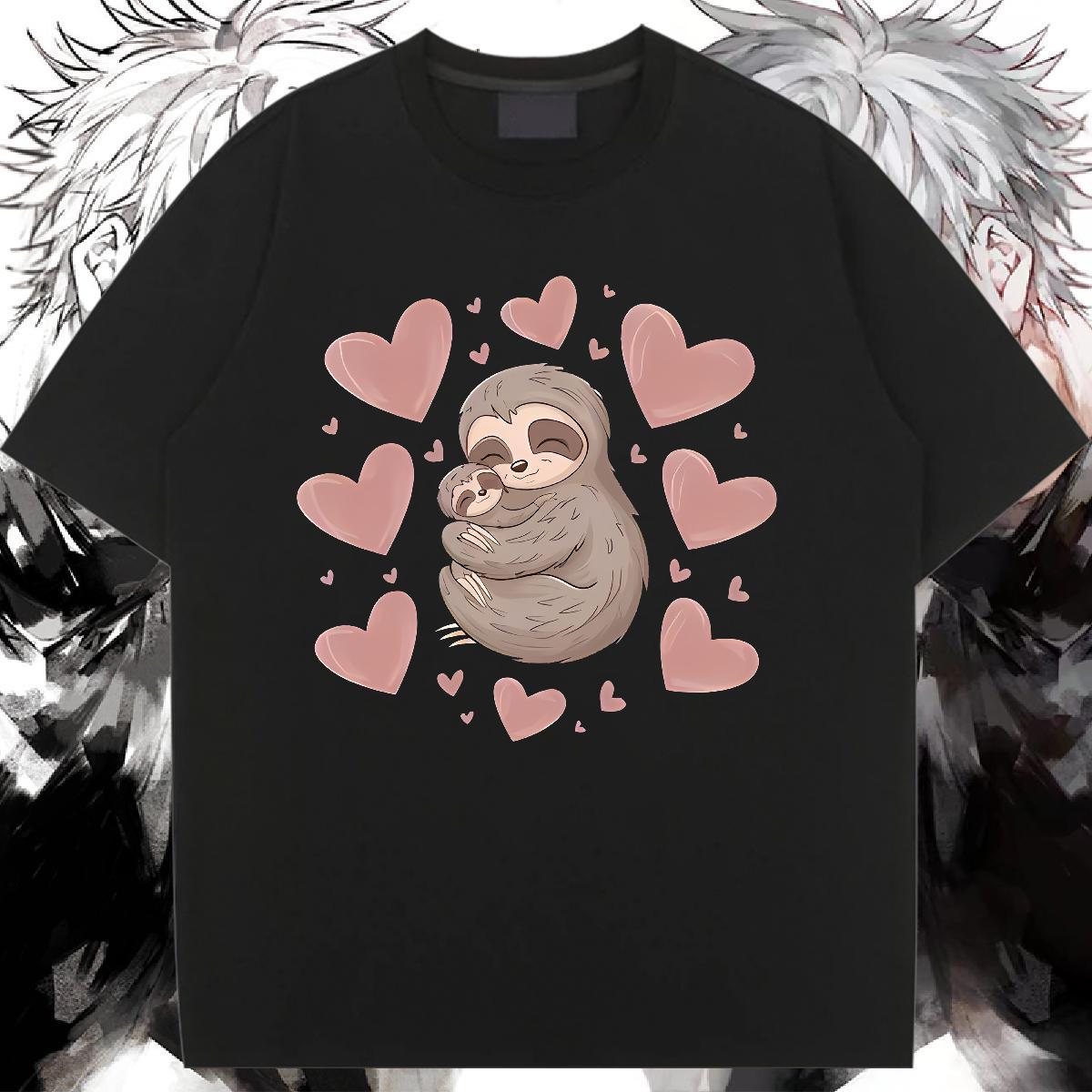 Lady Womens T Shirts O-Neck Short Sleeve Women Tees Customized Print bear Sports Casual 230g Cotton Fashion Top Tees