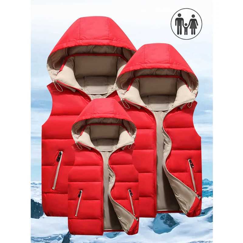 Childrens vest girls boys outerwear outdoor clothing cotton sleeveless living jacket winter jacket baby clothingW240724